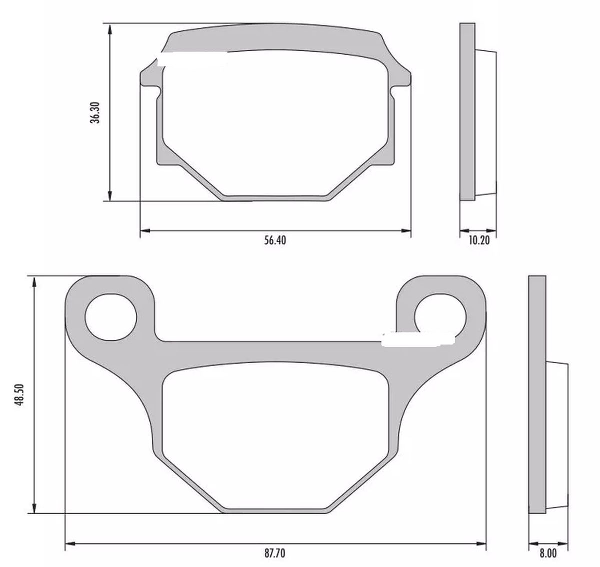 Pastillas Freno Fras-Le Suzuki GN 125 2019 Delantera img #3