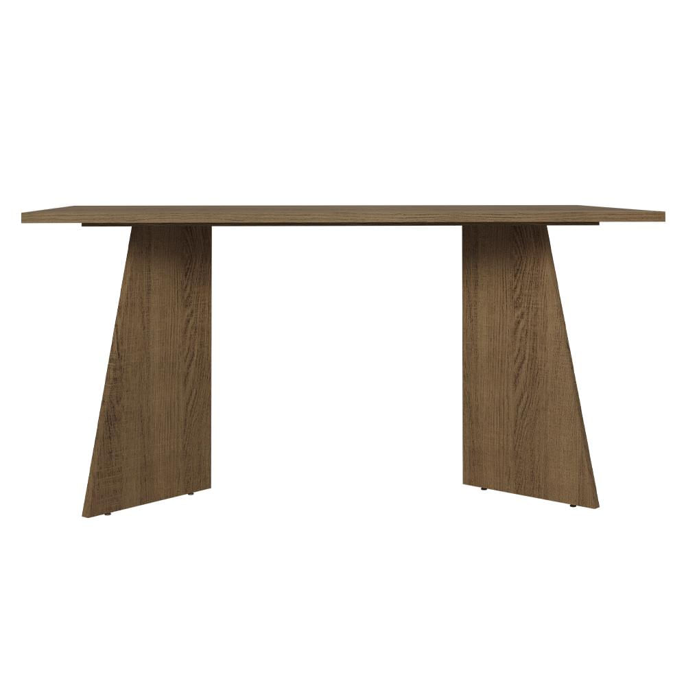 Mesa De Comedor Rectangular 6 Puestos Marrón img #3