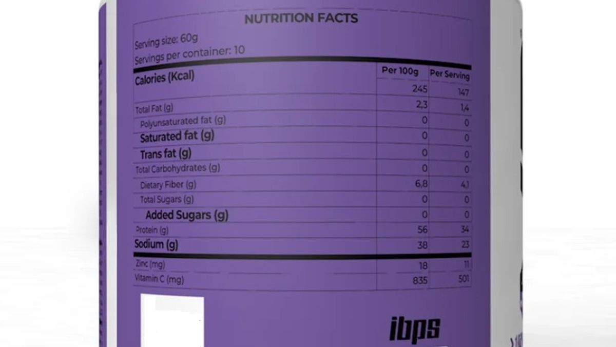 IB Veggie Proteína Vegana Pote 600g/10 Porciones Arándanos img #3