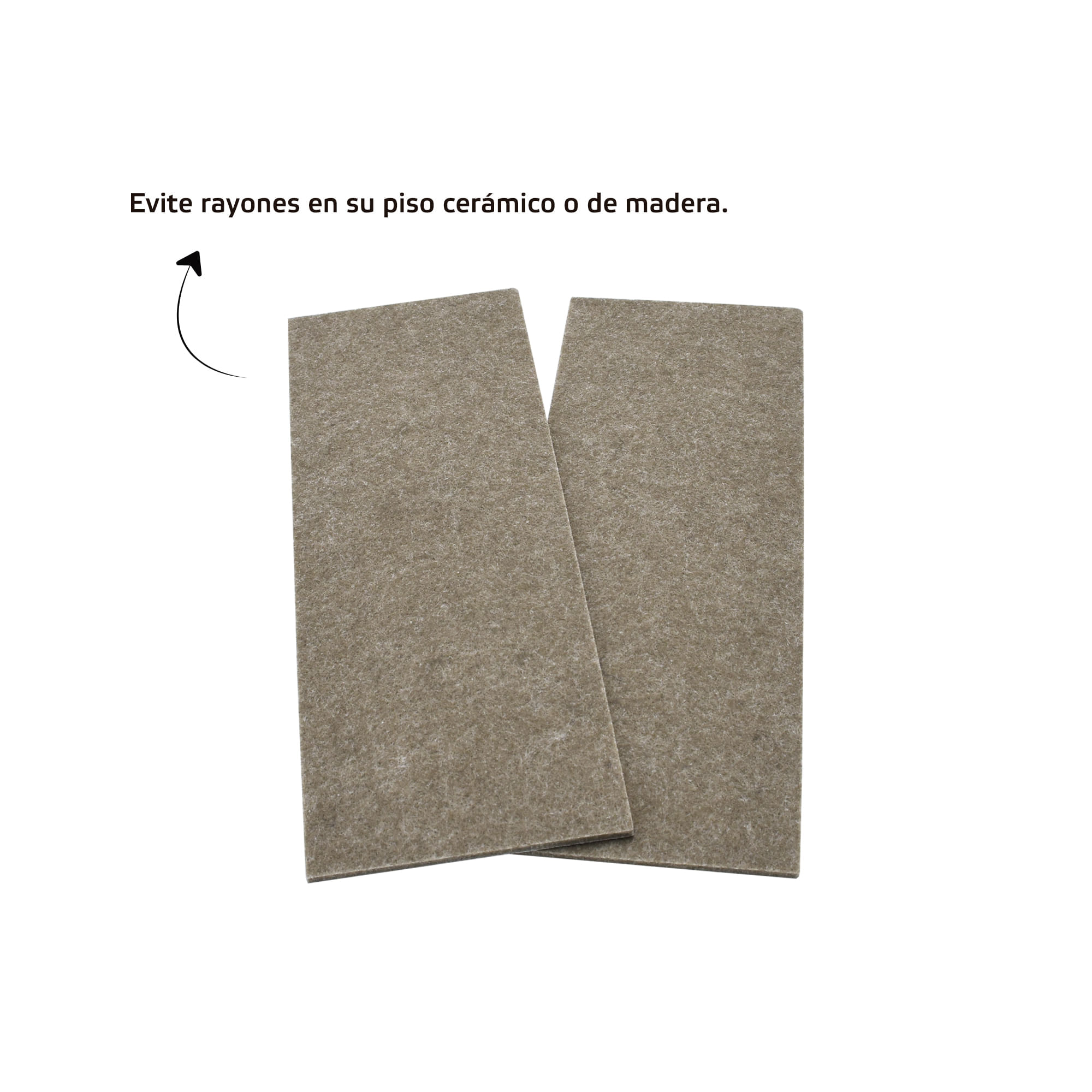 Fieltro Adh Marrón 9x25 Cm X 2 Und Ferrenovo img #2
