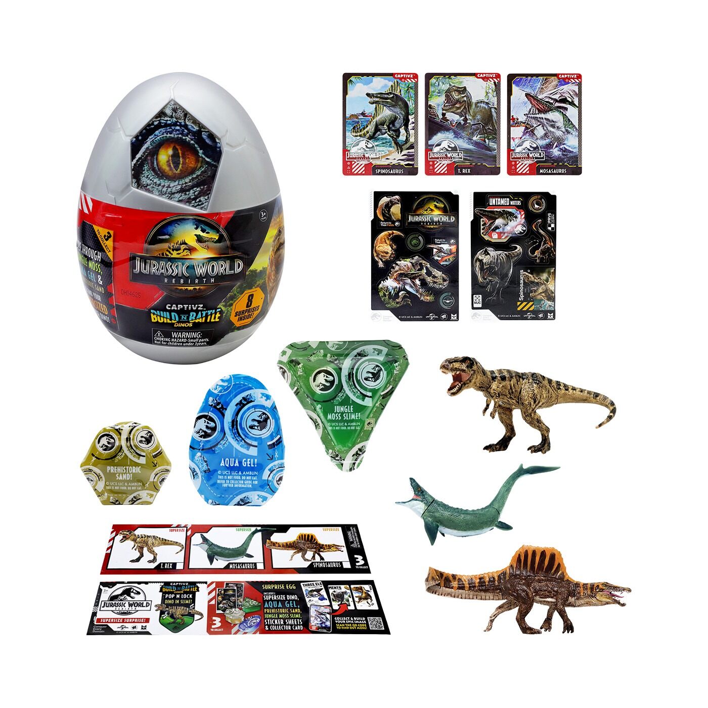 Huevo Sorpresa Dinosaurio Captivz Jurassic World  - 11 CM - 22Sorpresas img #2
