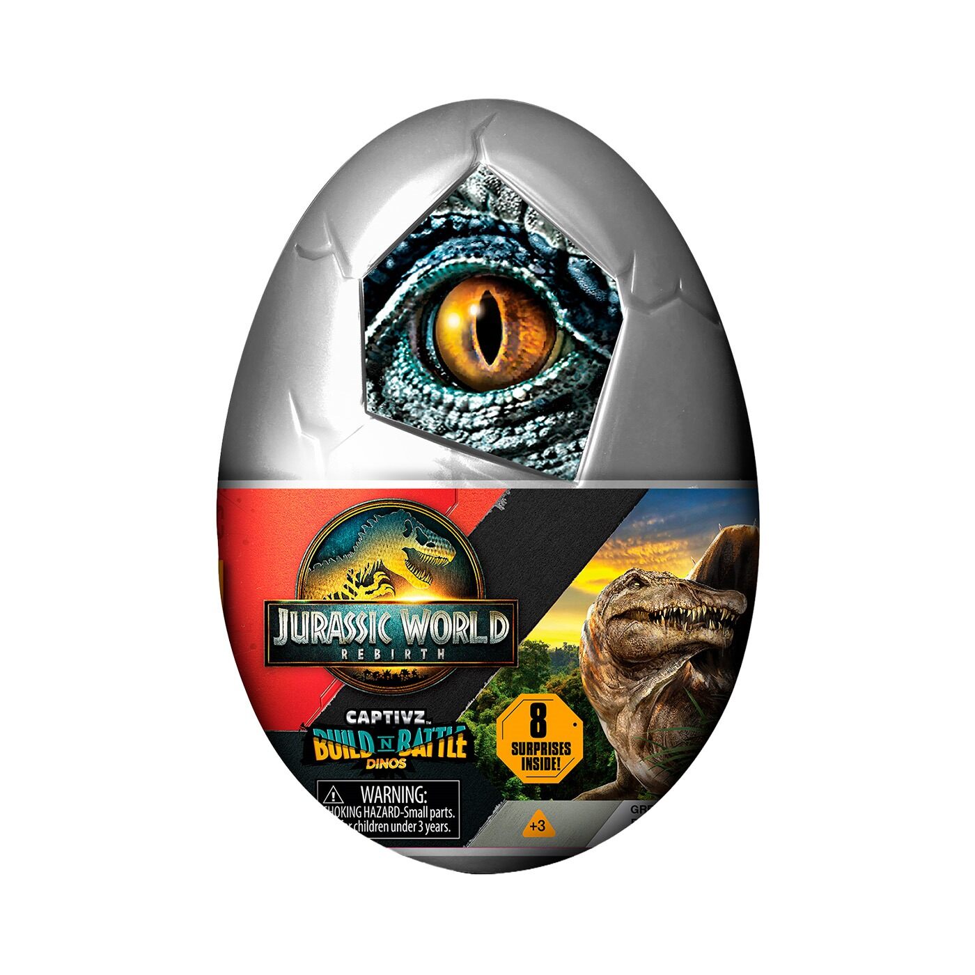 Huevo Sorpresa Dinosaurio Captivz Jurassic World  - 11 CM - 22Sorpresas img #1