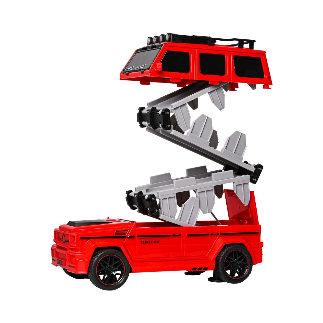 Pista Transformable Fast Road con 3 Diecast Stretch Truck img #1
