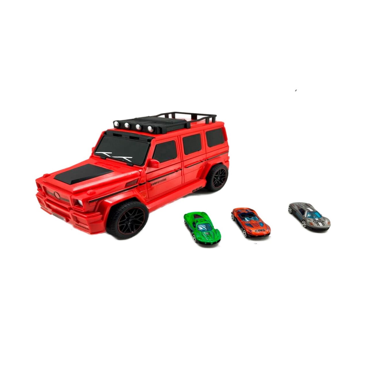 Pista Transformable Fast Road con 3 Diecast Stretch Truck img #7