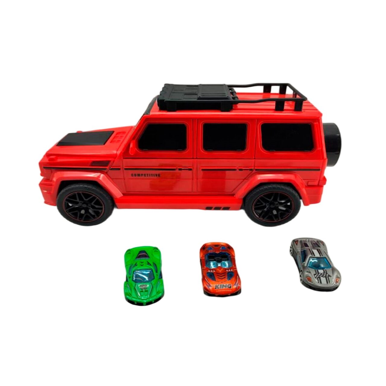 Pista Transformable Fast Road con 3 Diecast Stretch Truck img #8