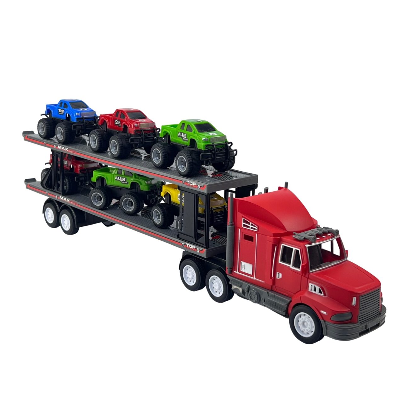 Camión Tariler Road Control Remoto con 6 Pull Back Toy Logic img #1