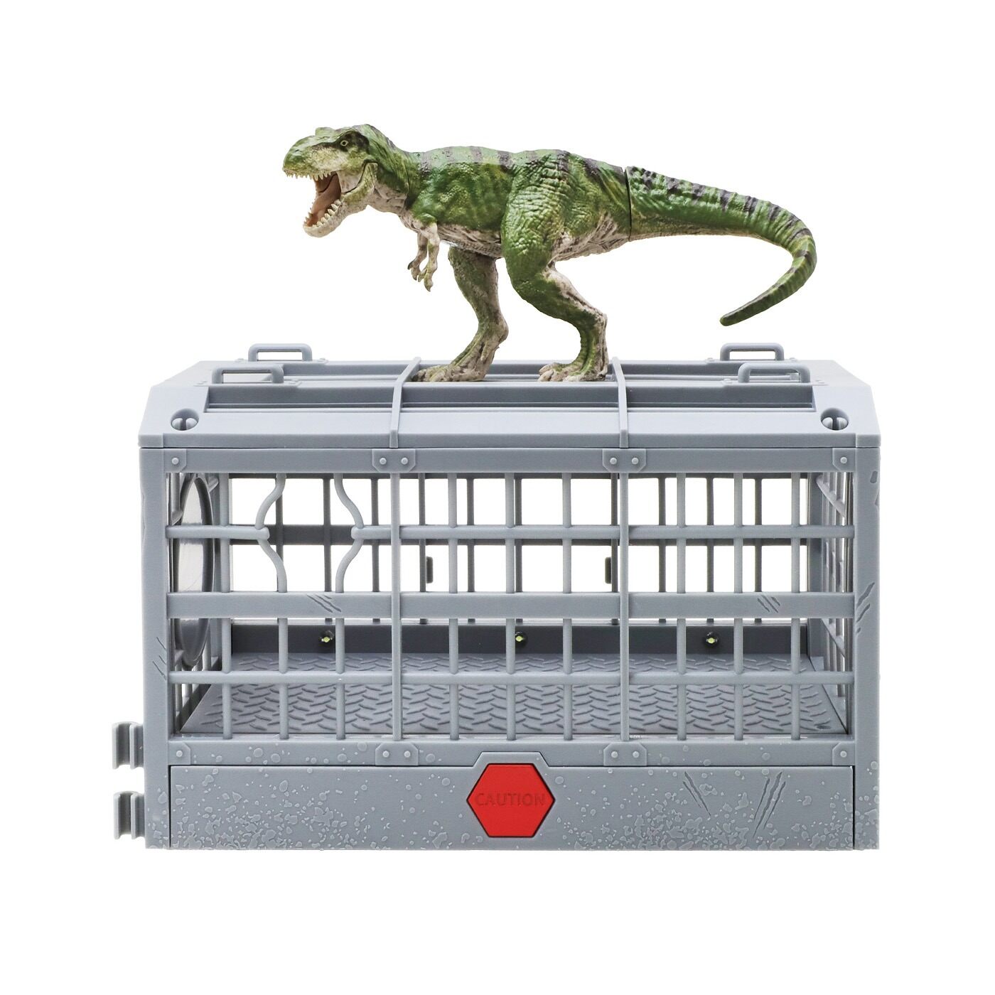Figura Dino con Jaula -Vibraciones, Luces y Sonidos Jurassic World Rumble Cafe-8cm img #2