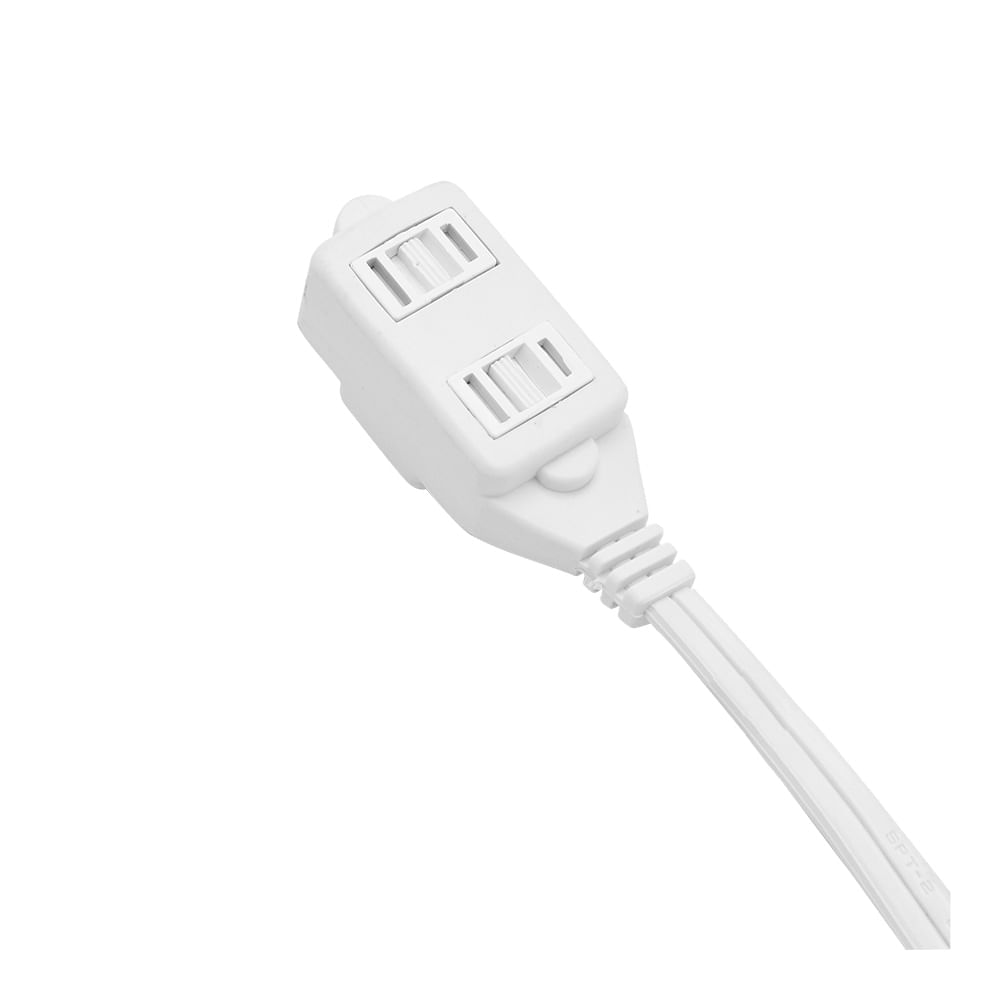 Extensión Eléctrica Blanca Polarizada 5 m 3 Tomas C14 img #3