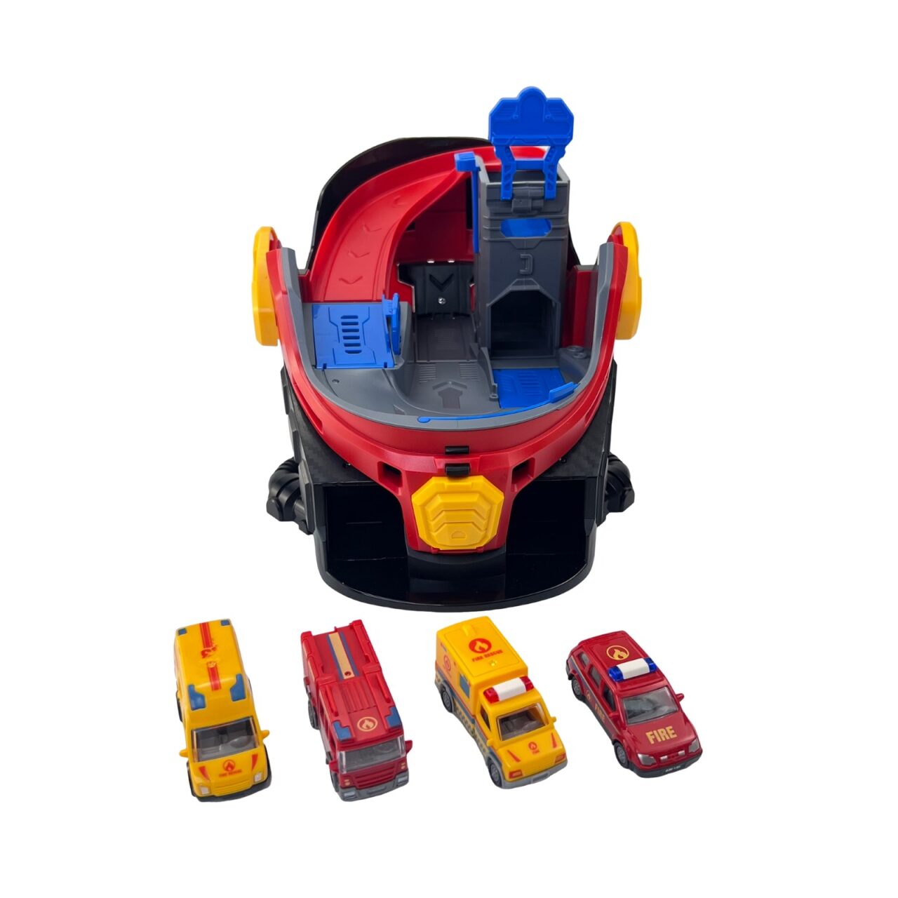 Playset Garage con Lanzador Fast Road y Diecast Big Helmet img #2