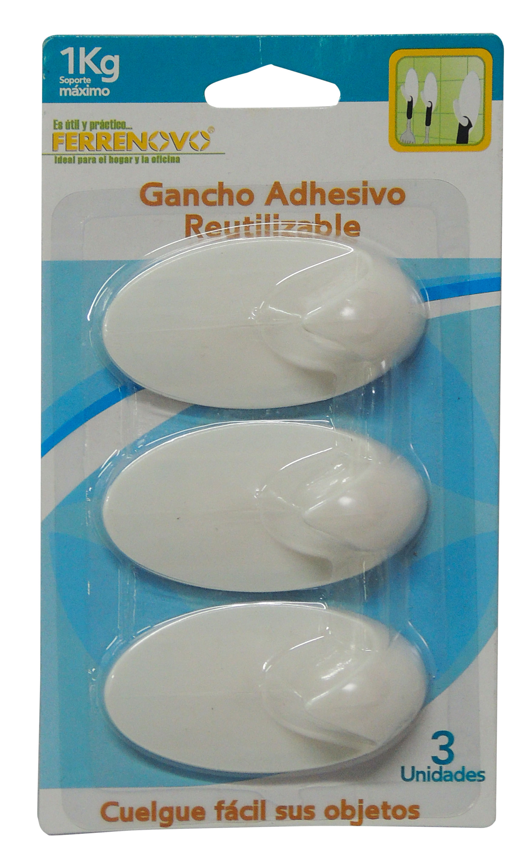 Ganchos Reutilizables x3 img #1