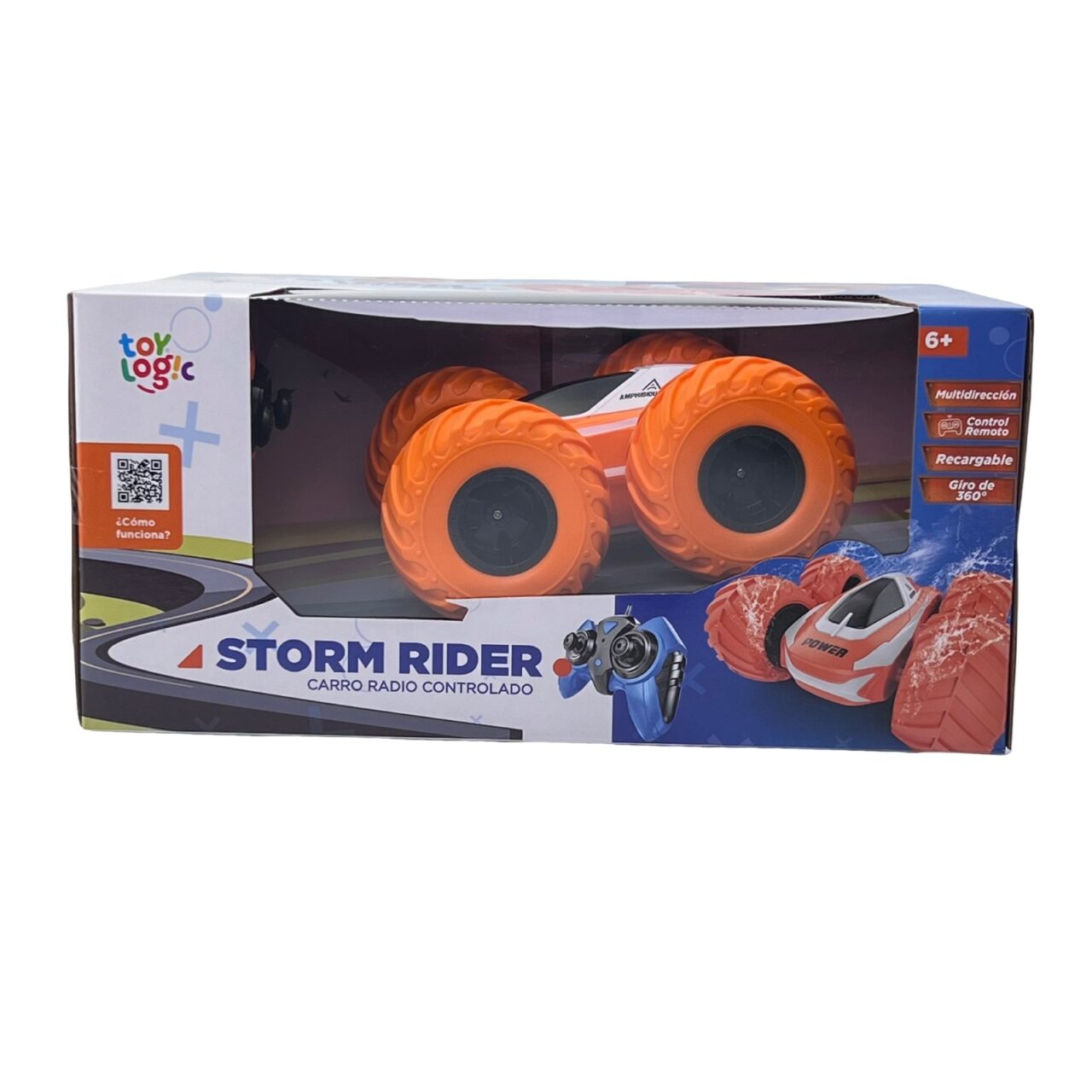 Carro Control Remoto Recargable Stunt Flow Toy Logic Naranja img #4