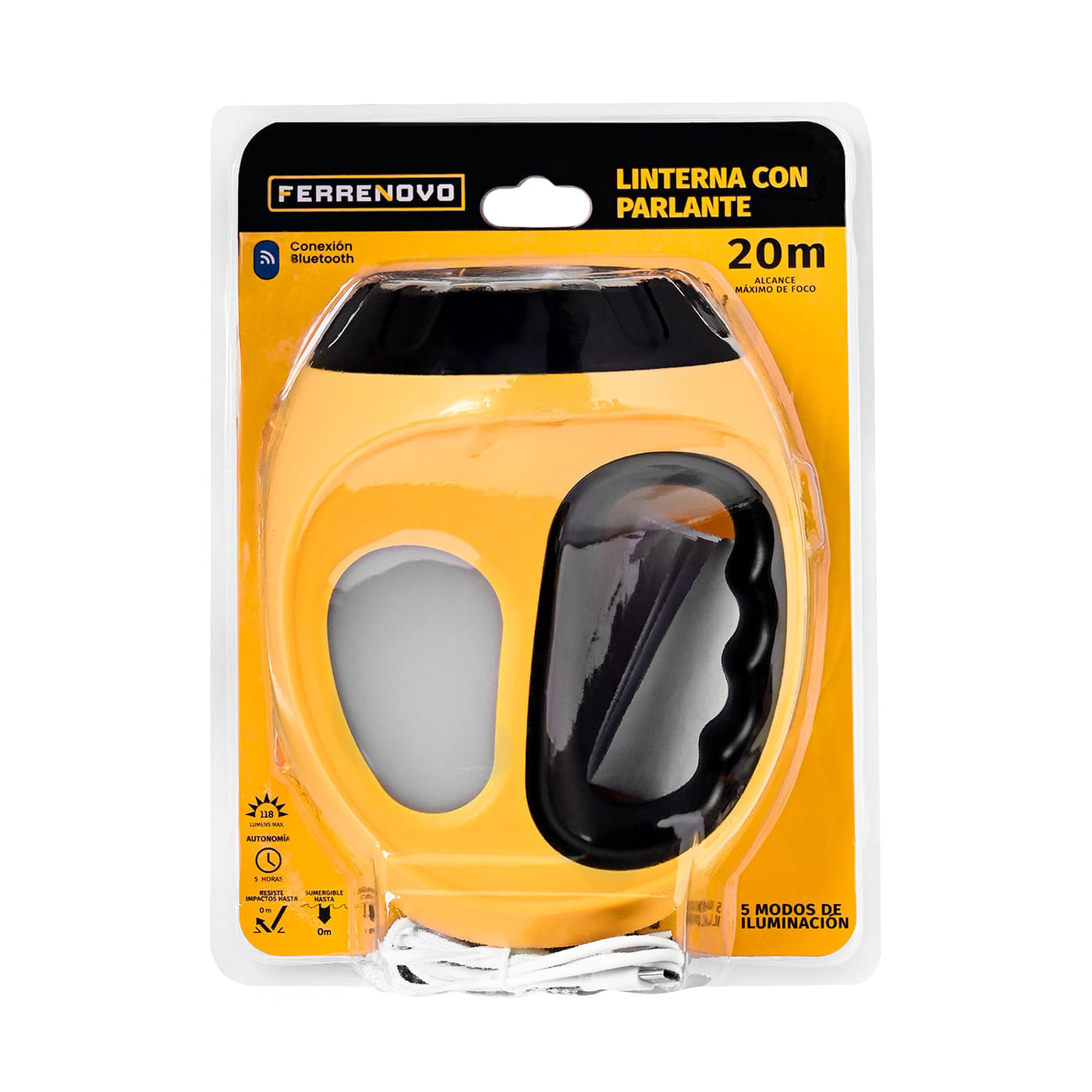 Linterna Recargable con Parlante Bluetooth img #8