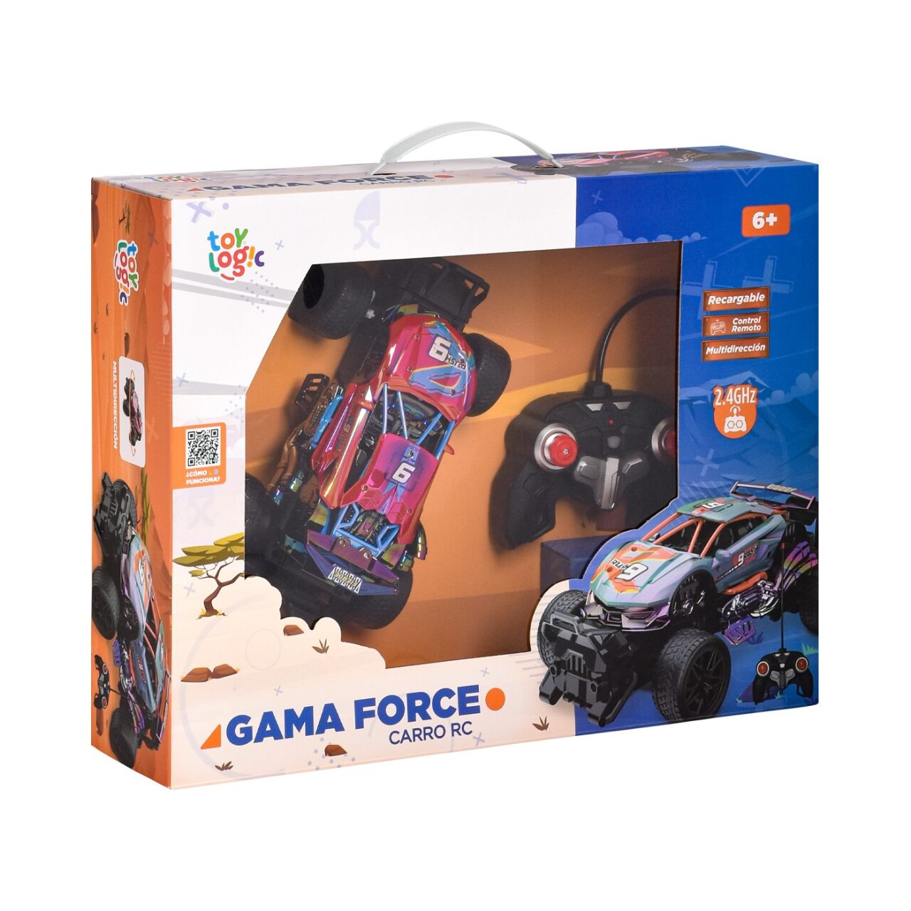 Carro Control Remoto Gama Force Rojo img #5