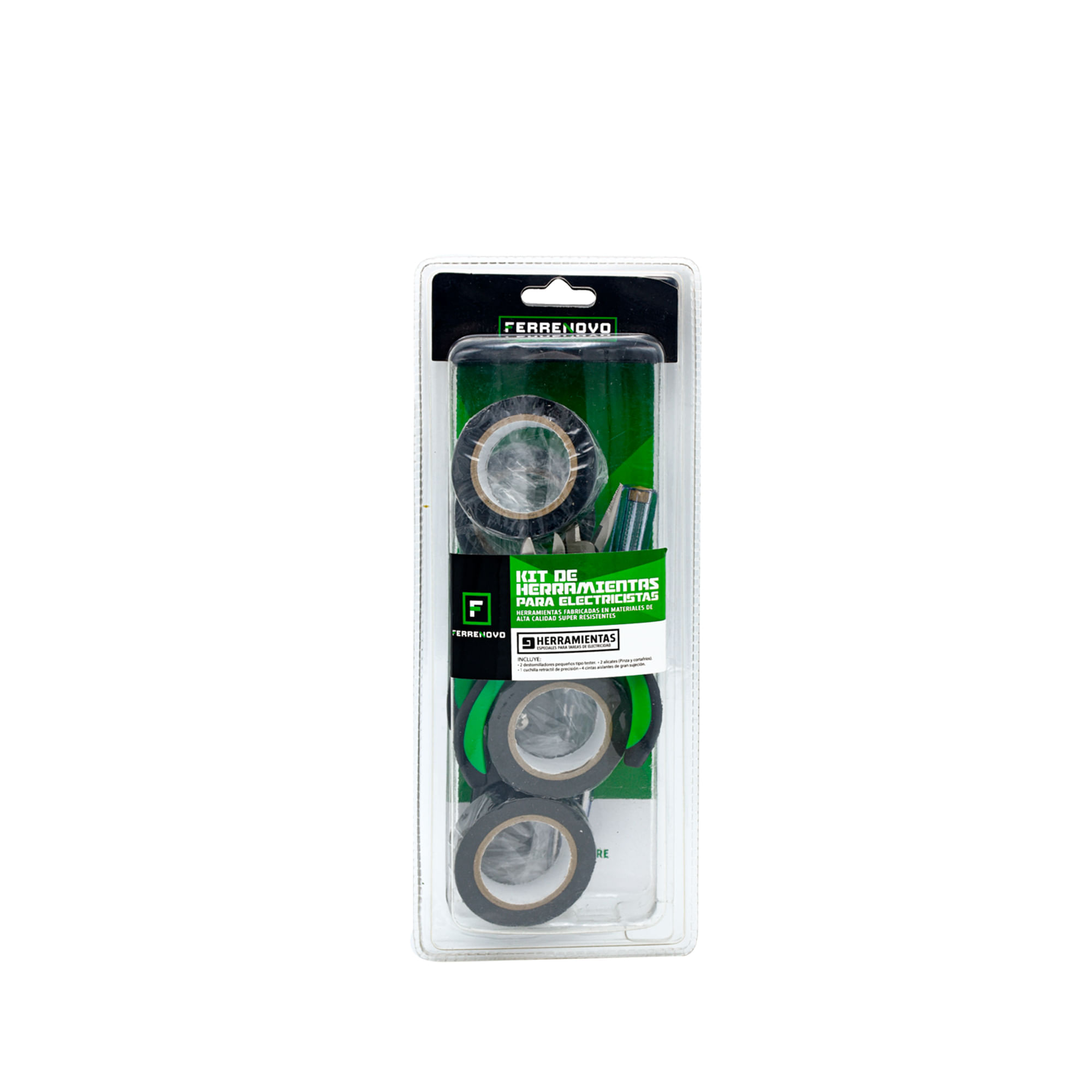 Kit Herramientas para Electricistas X 9 Piezas Ferrenovo img #6