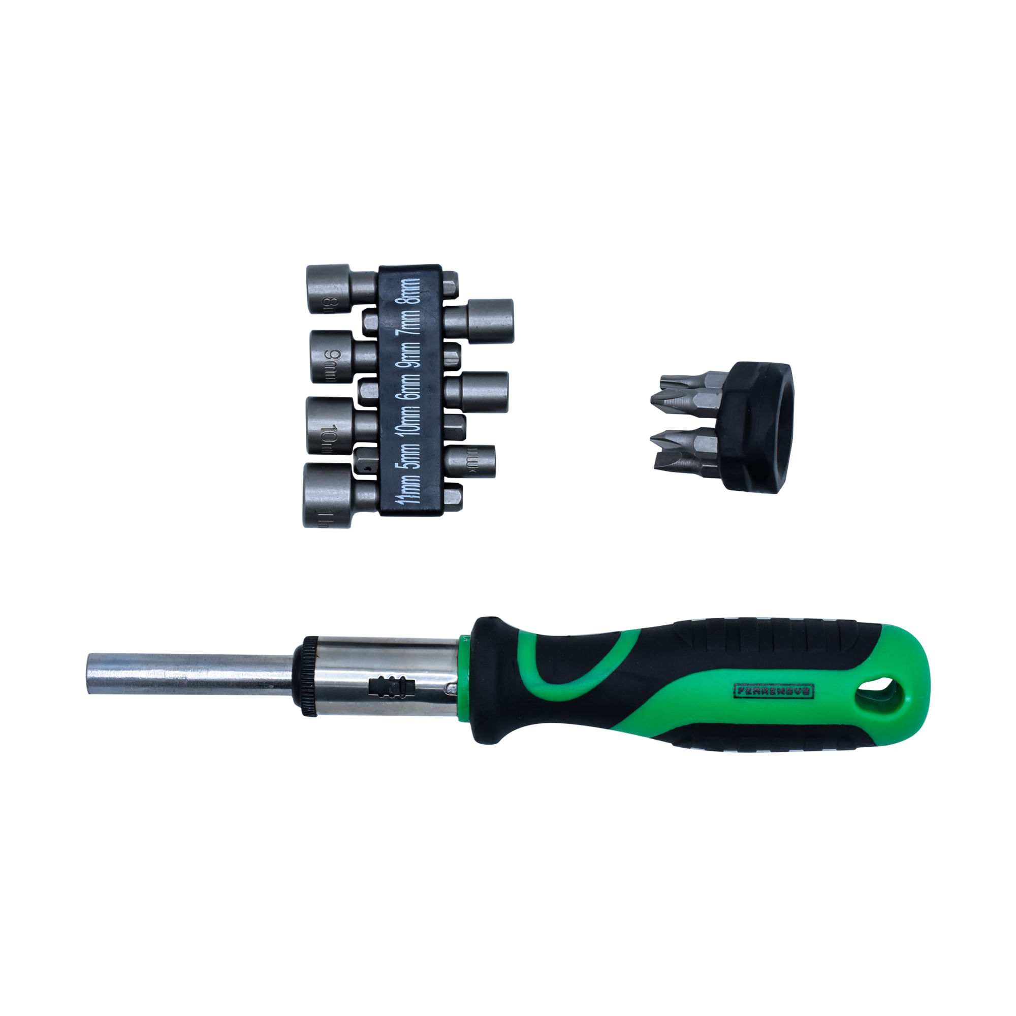 Atornillador Tipo Ratchet 14 Piezas Ferrenovo img #1
