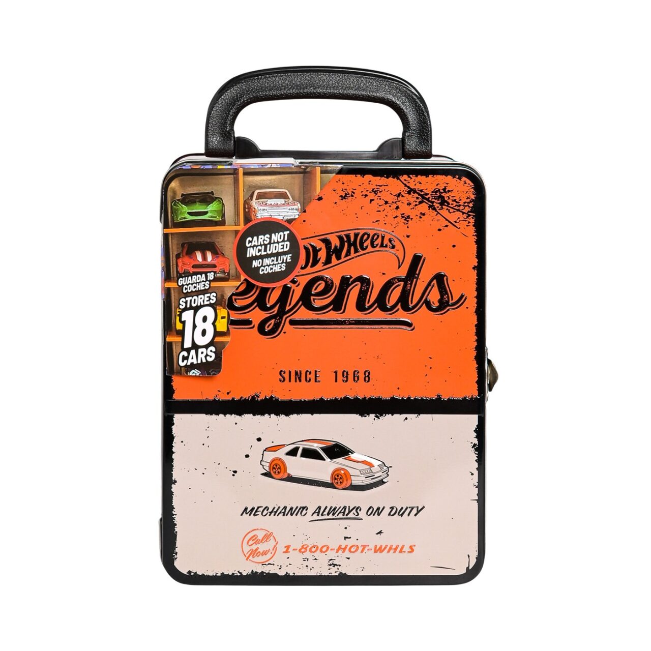 Car Case Organizador Hot Wheels Legends Naranja Para Carros img #3
