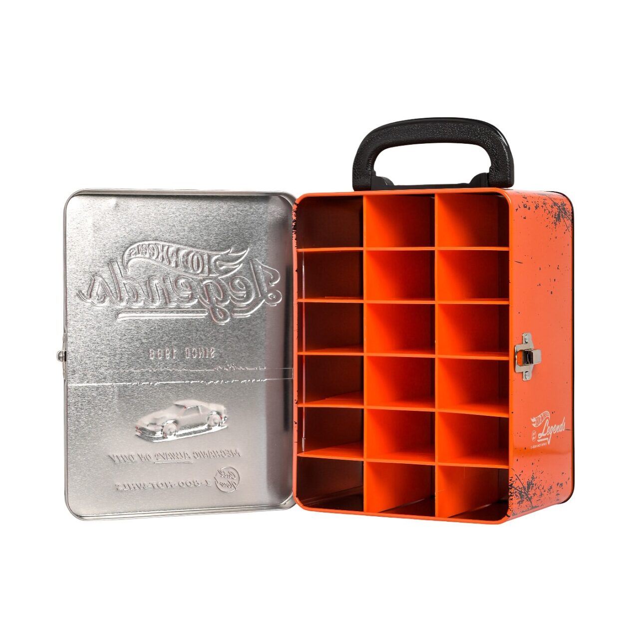 Car Case Organizador Hot Wheels Legends Naranja Para Carros img #2