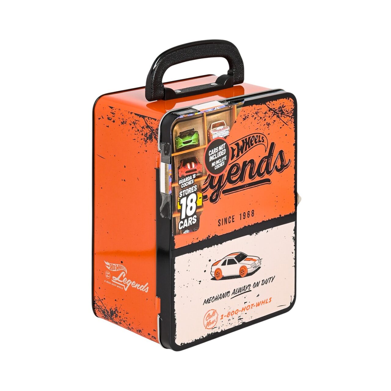 Car Case Organizador Hot Wheels Legends Naranja Para Carros img #1