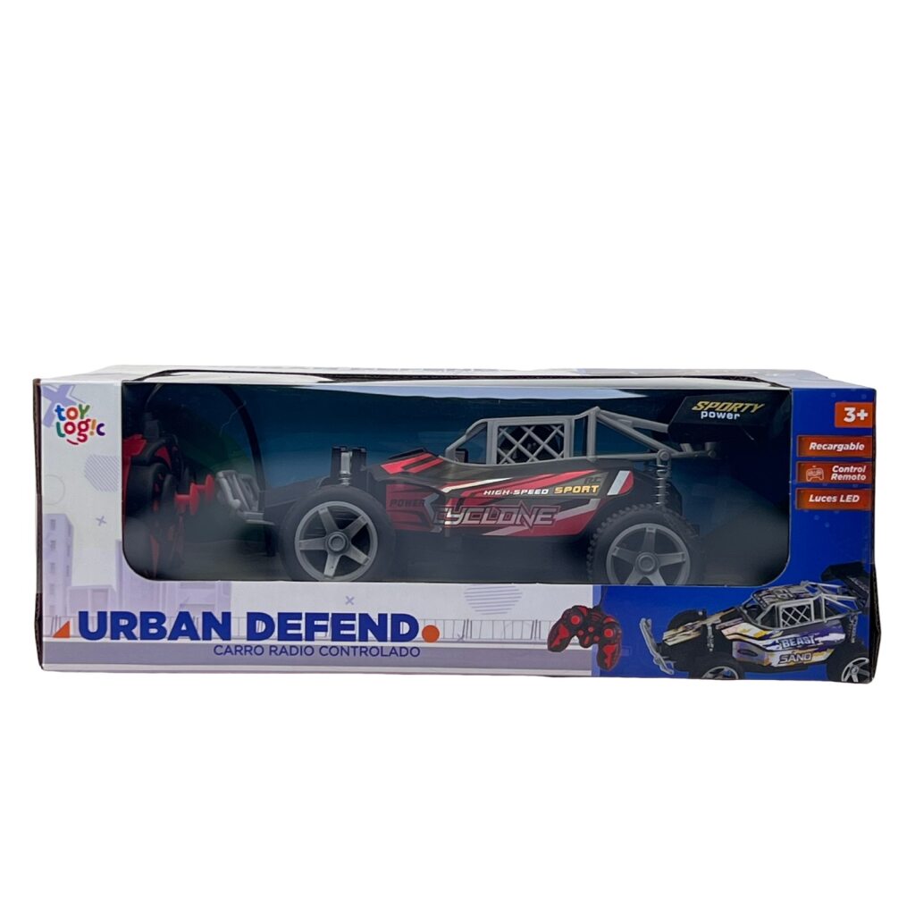 Carro Control Remoto Urban Defend con Luces Led Toy Logic Rojo img #4