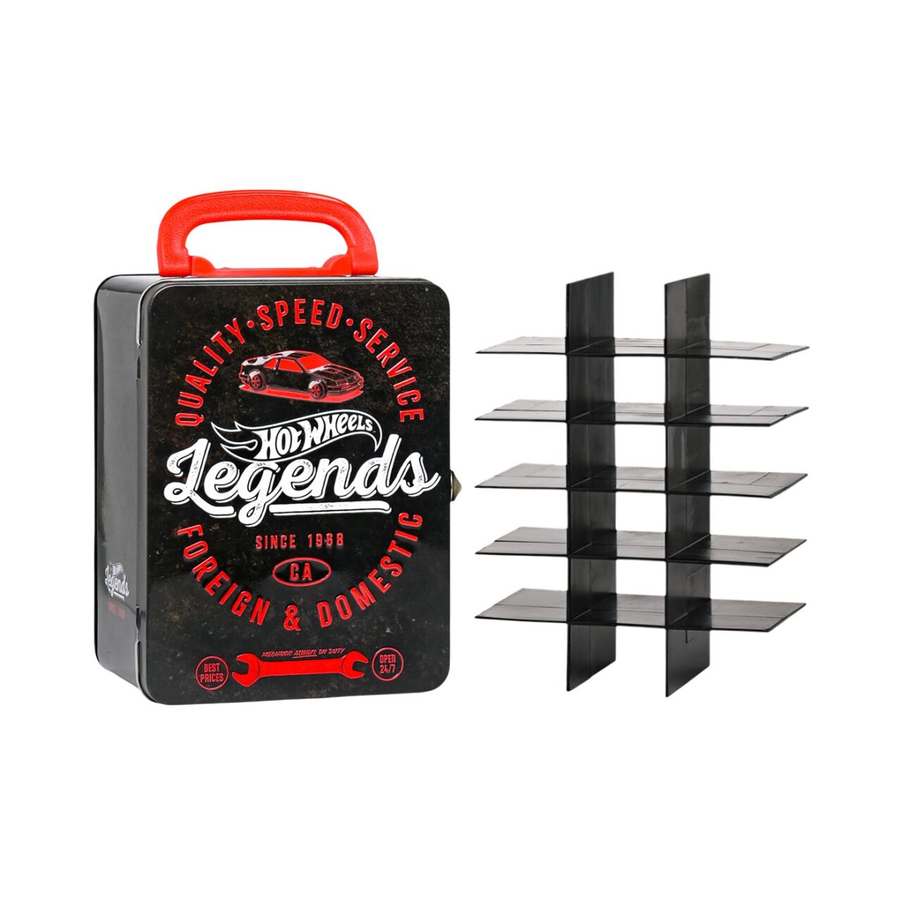 Car Case Organizador Hot Wheels Legends Negro Para Carros img #5