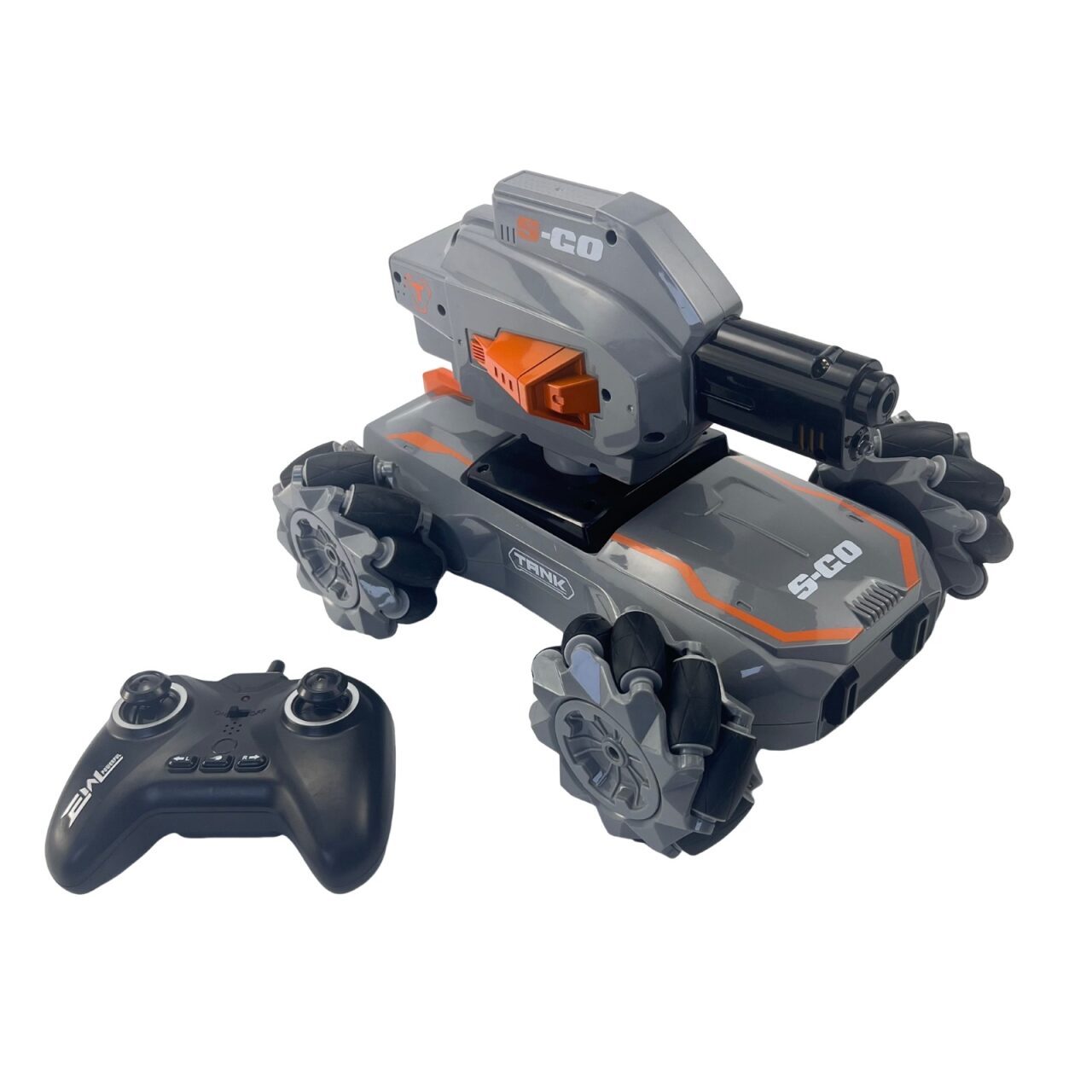 Carro Control Remoto con Lanzador Skid Shooter Toy Logic Gris img #1