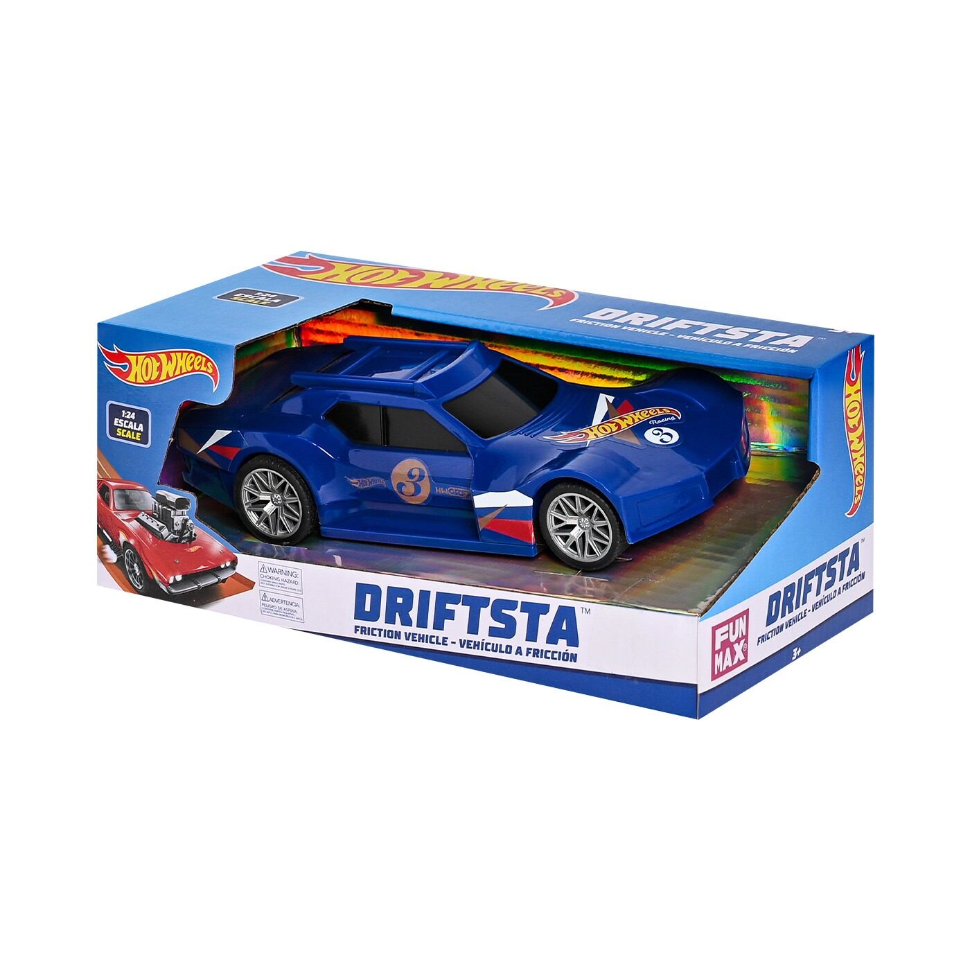 Vehiculo Friccion Driftsta Azul Hot Wheels img #5