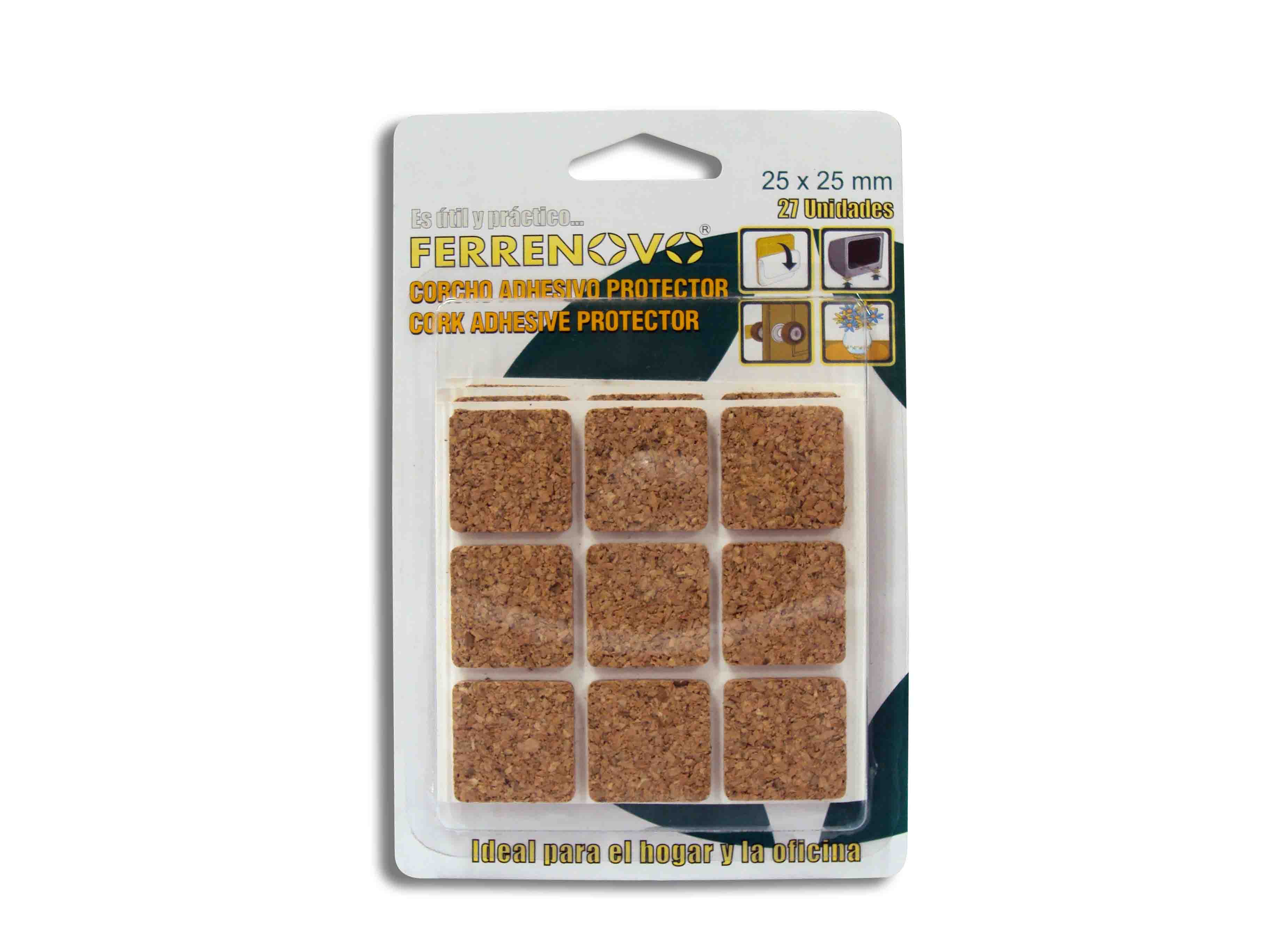 Corchos Adhesivos Cuadrados 25 x 25 mm 27 Unds img #2