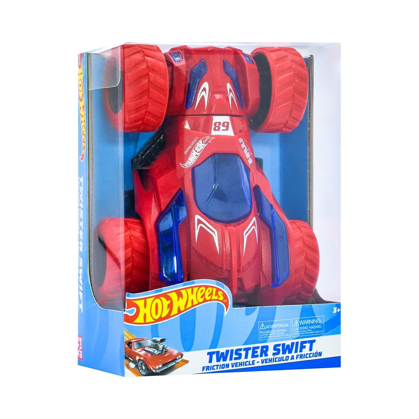 Vehiculo Stunt a Friccion Rojo Hot Wheels img #6