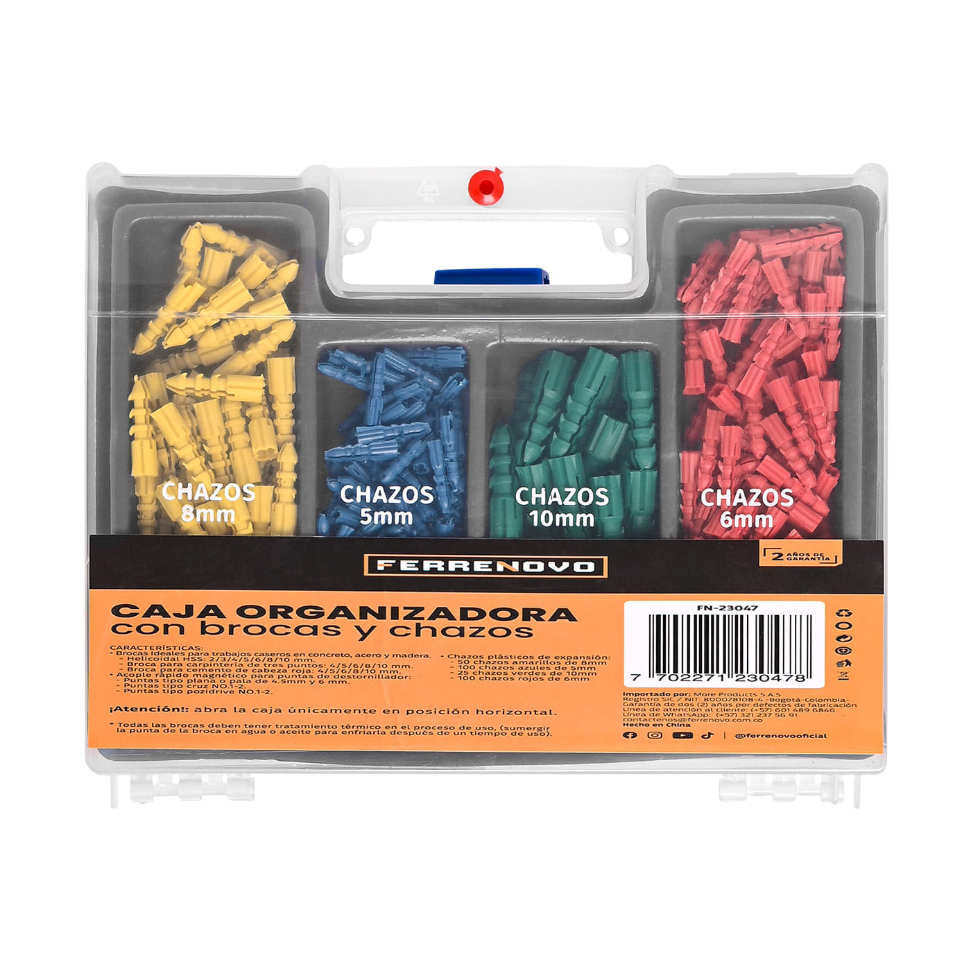 Kit de 300 Brocas para Madera, Metal y Muro + Chazos Ferrenovo img #1