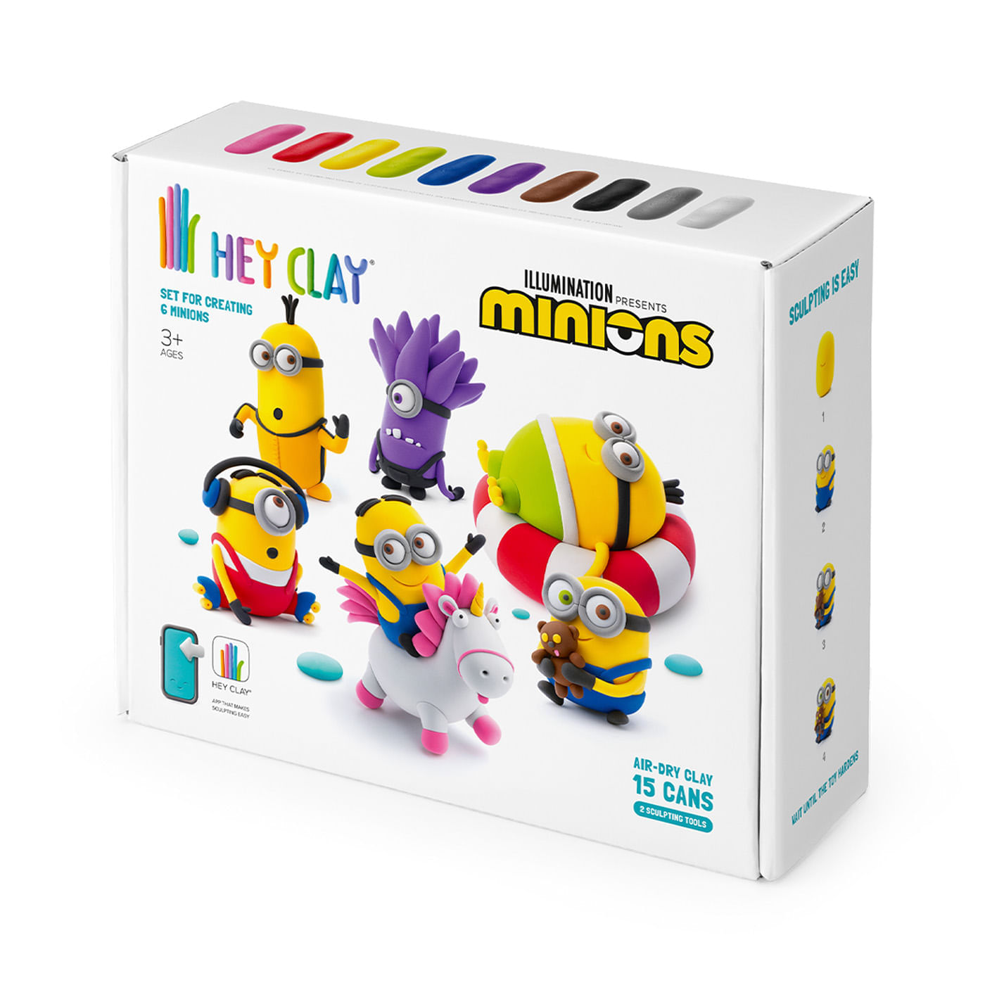 Masa Moldeable Hey Clay Set de Plastilina Minions x 15 Envases img #1