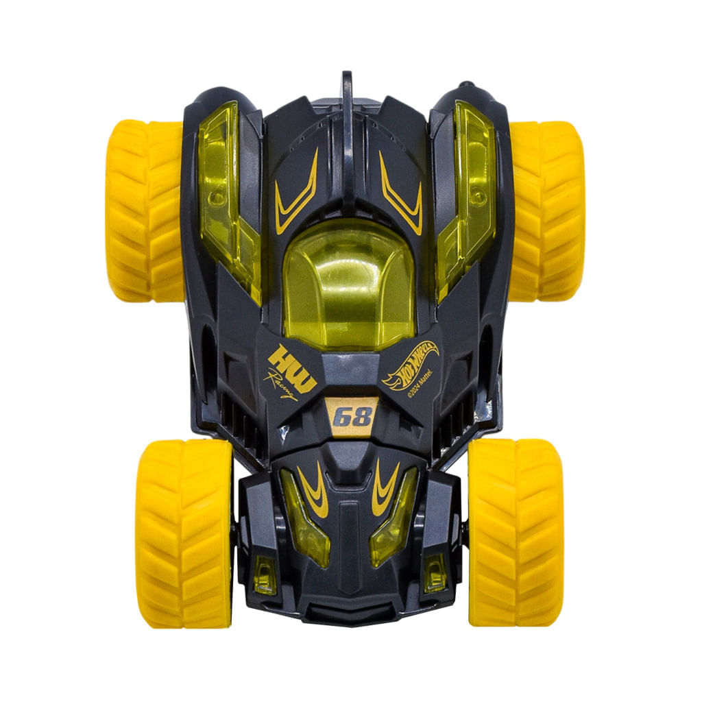 Vehiculo Stunt a Friccion Amarillo Hot Wheels img #4
