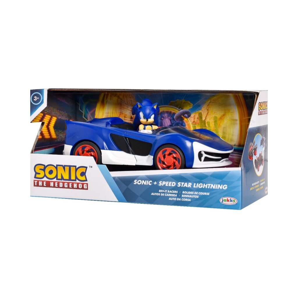 Figura articulada Sonic 2,5" en su vehiculo img #2