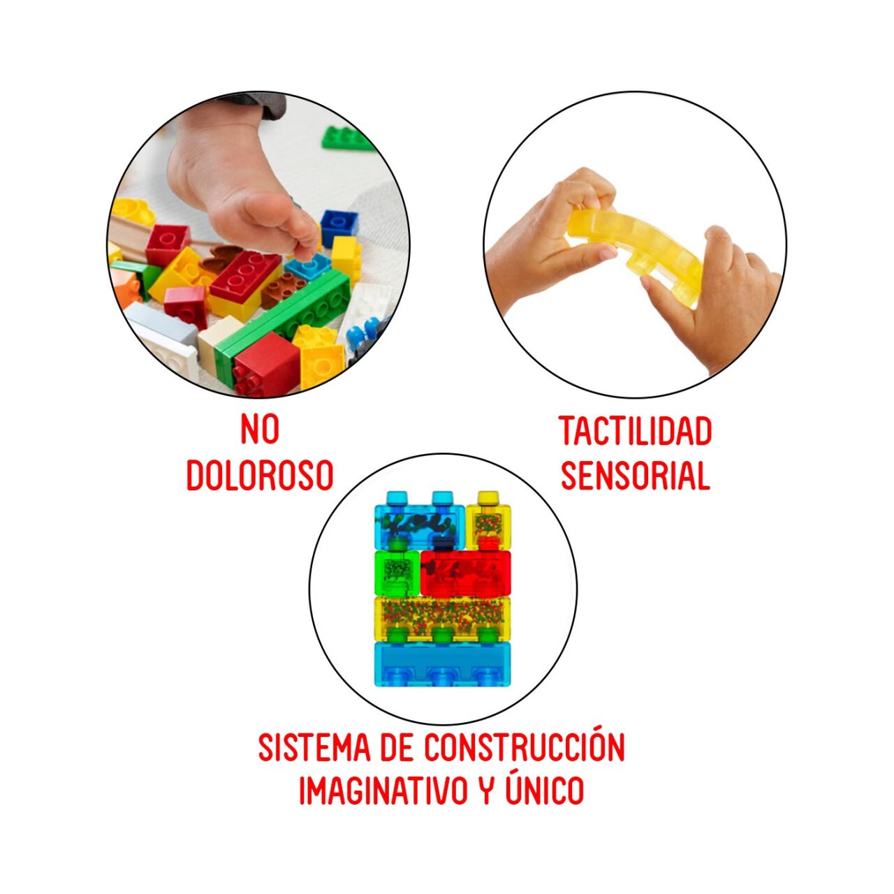 Set de 30 Bloques Sensoriales Jelly Blox con Maletín Portátil img #4