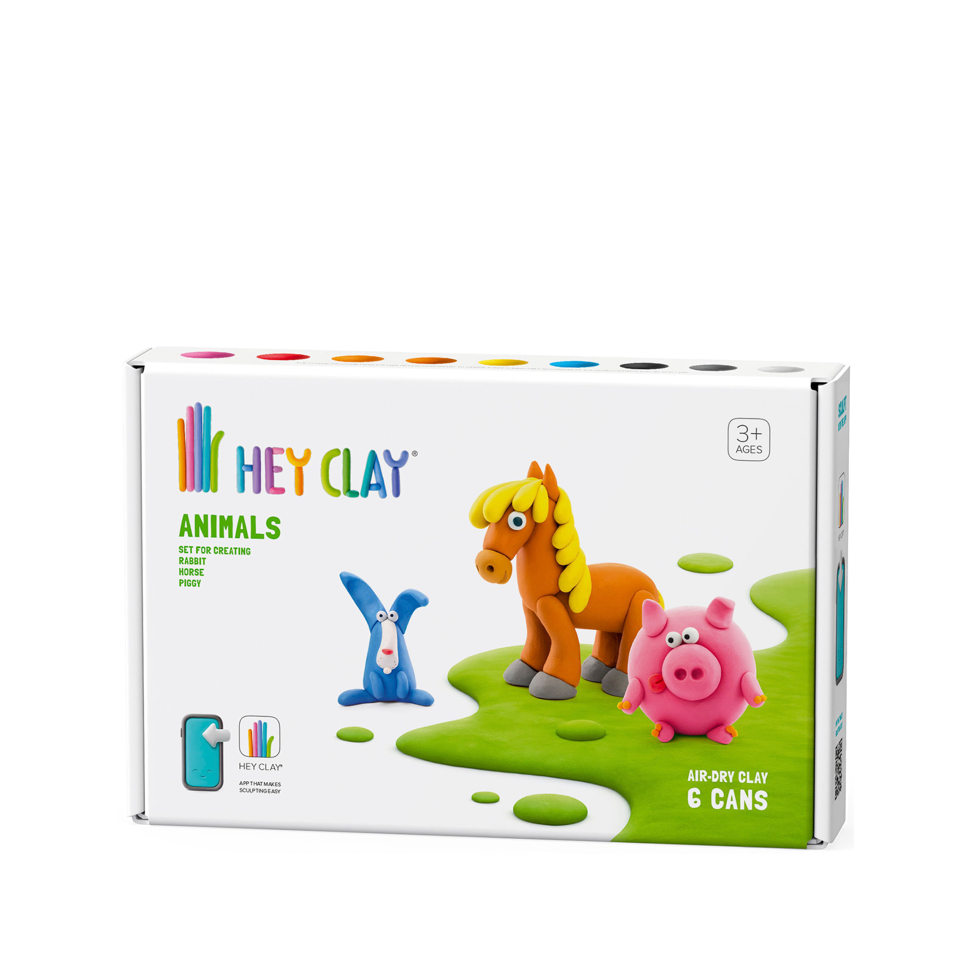 Set Masa Moldeable Hey Clay Animales x 6 Envases img #1