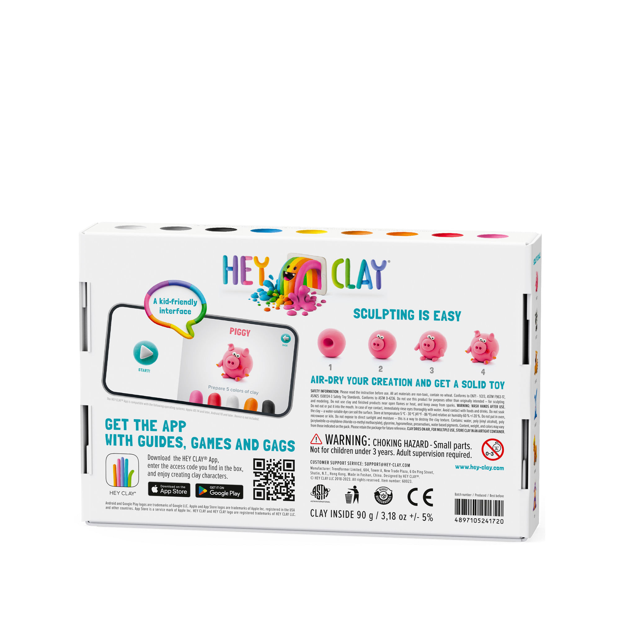 Set Masa Moldeable Hey Clay Animales x 6 Envases img #2