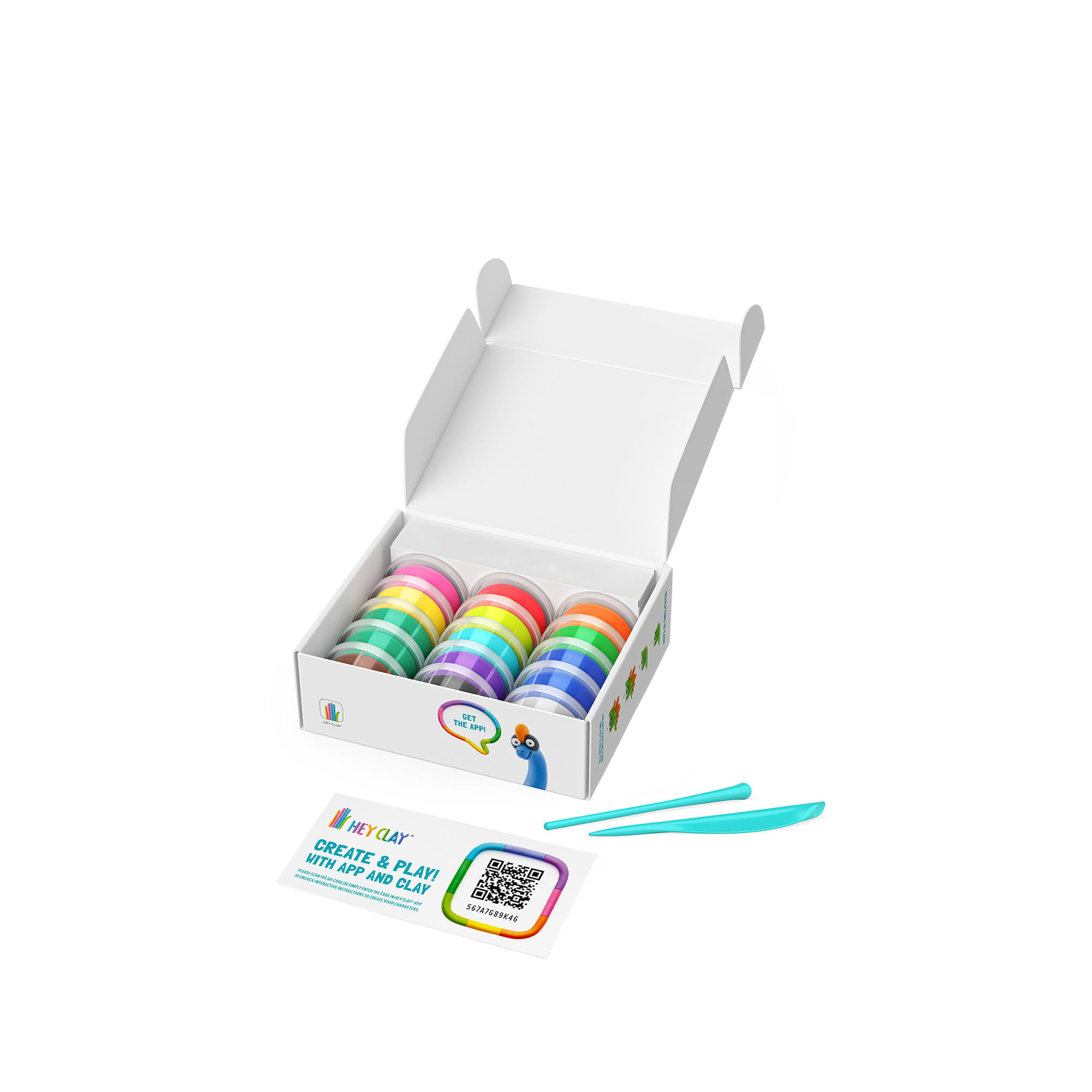 Set Masa Moldeable Hey Clay Dinosaurios x 15 Envases img #6