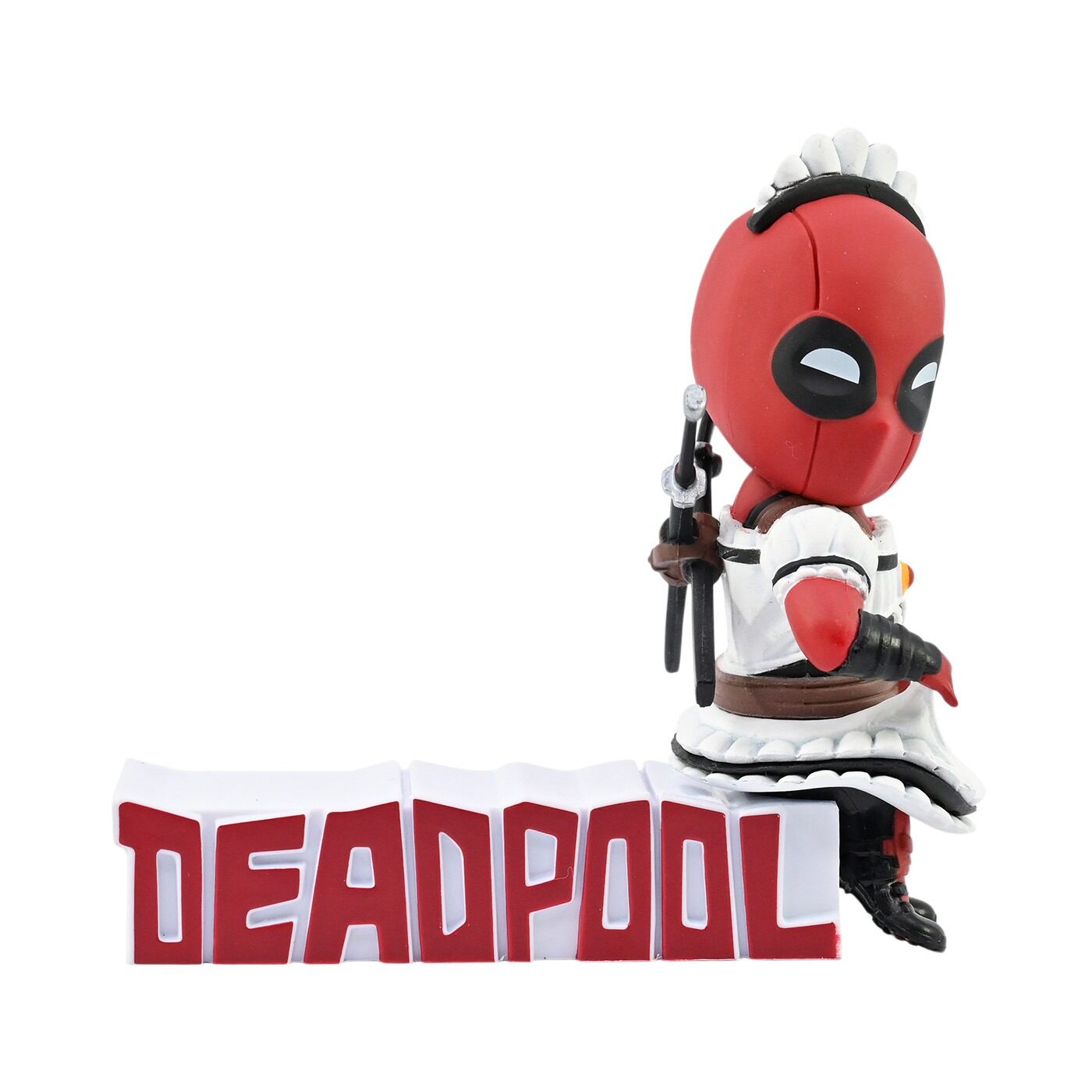 Figura Coleccionable Deadpool Disfraz de Mucama Marvel 10 cm img #1