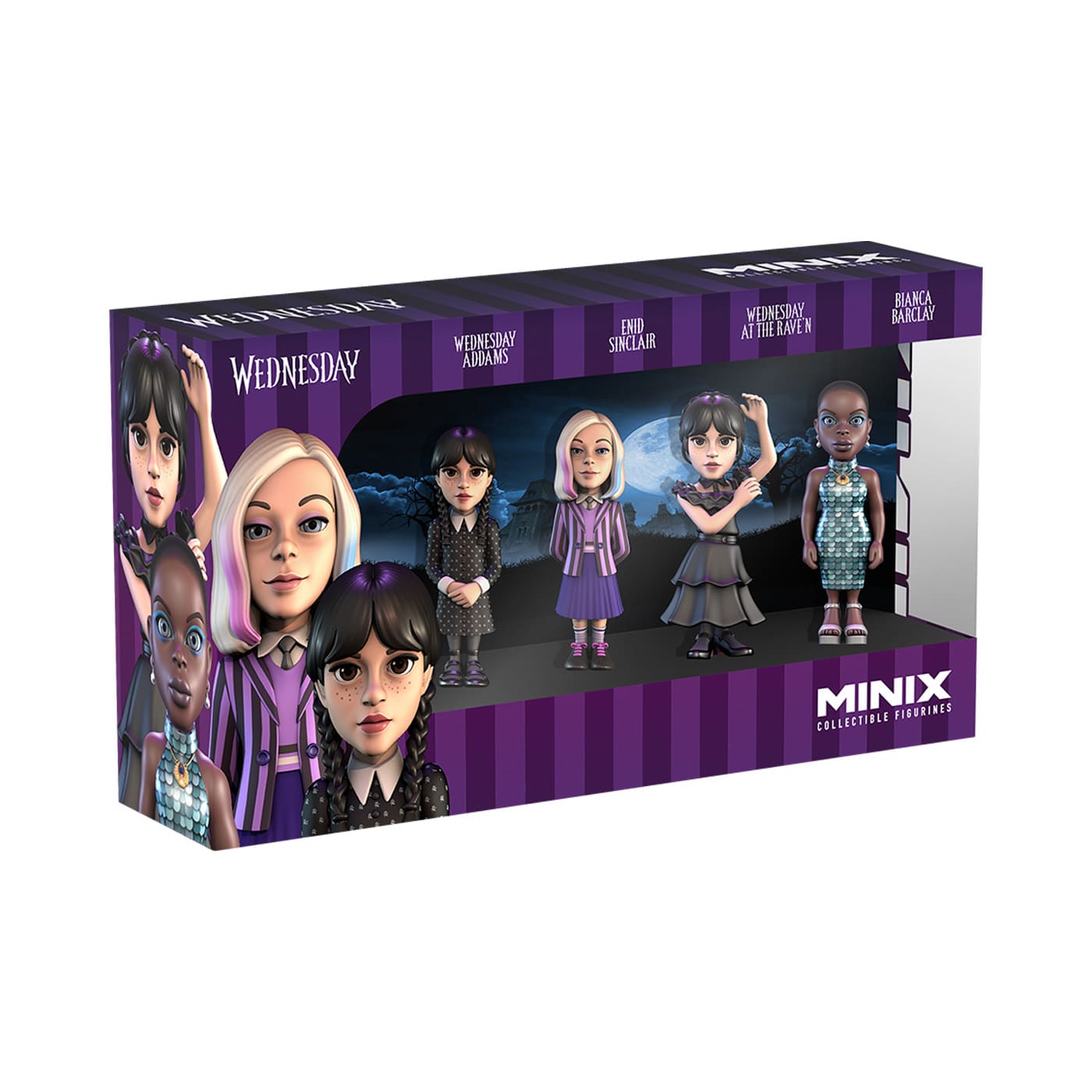 Minix Set de 4 Figuras Coleccionables Merlina img #2
