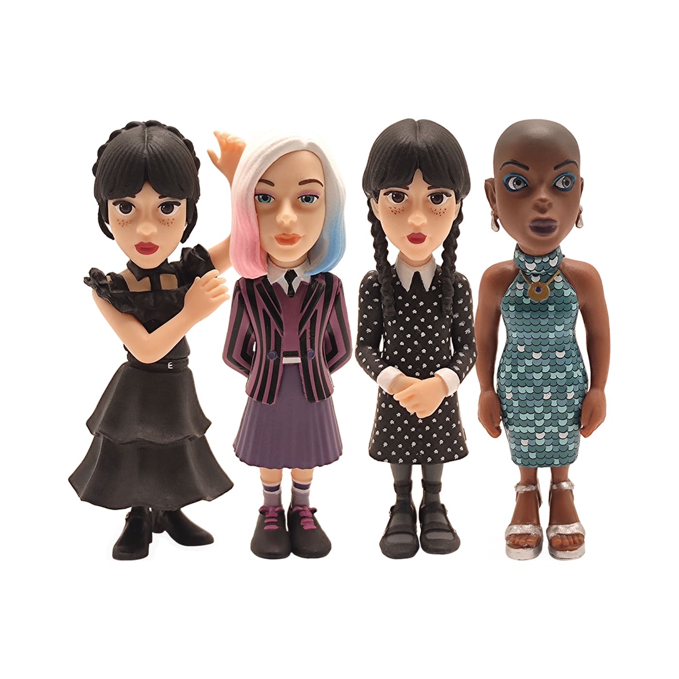 Minix Set de 4 Figuras Coleccionables Merlina img #1