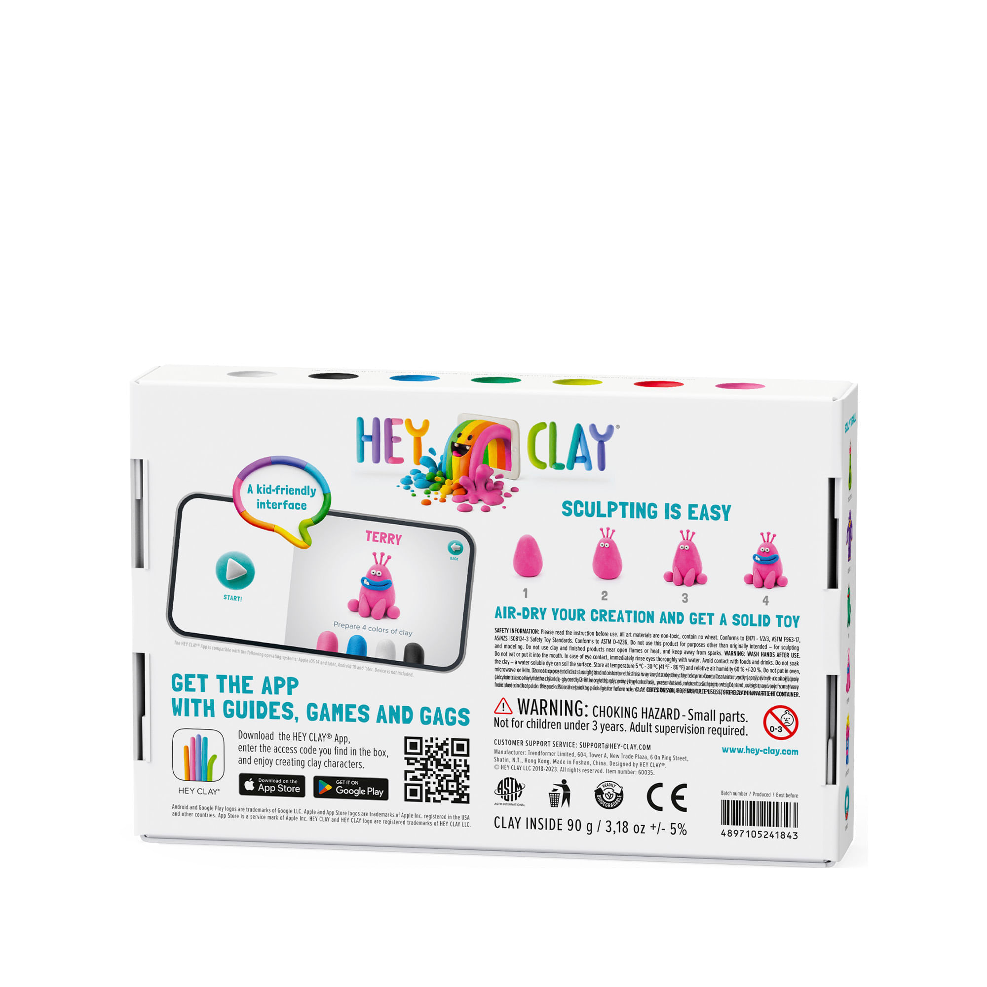 Set Masa Moldeable Hey Clay Monstruos x 6 Envases img #2