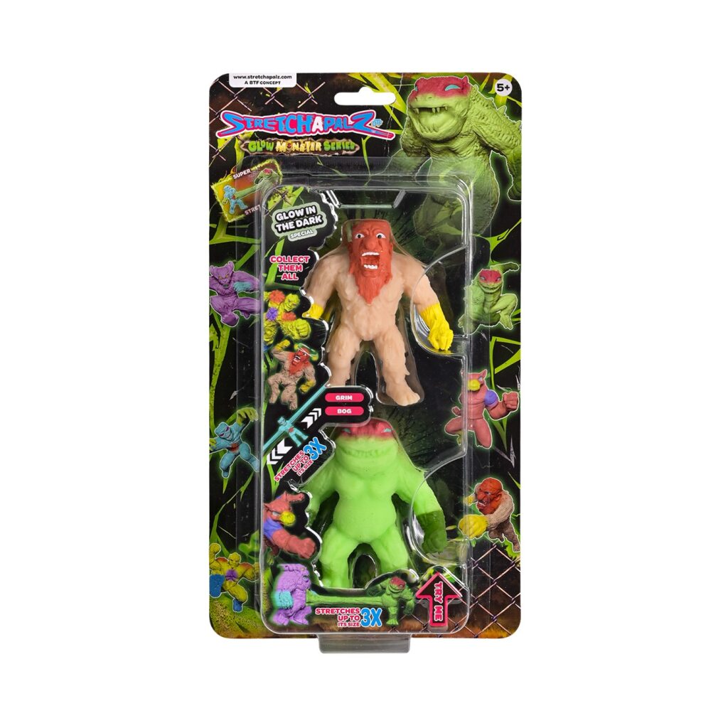Pack Mini Stretchapalz Grim Y Bog serie Glow Monster img #1