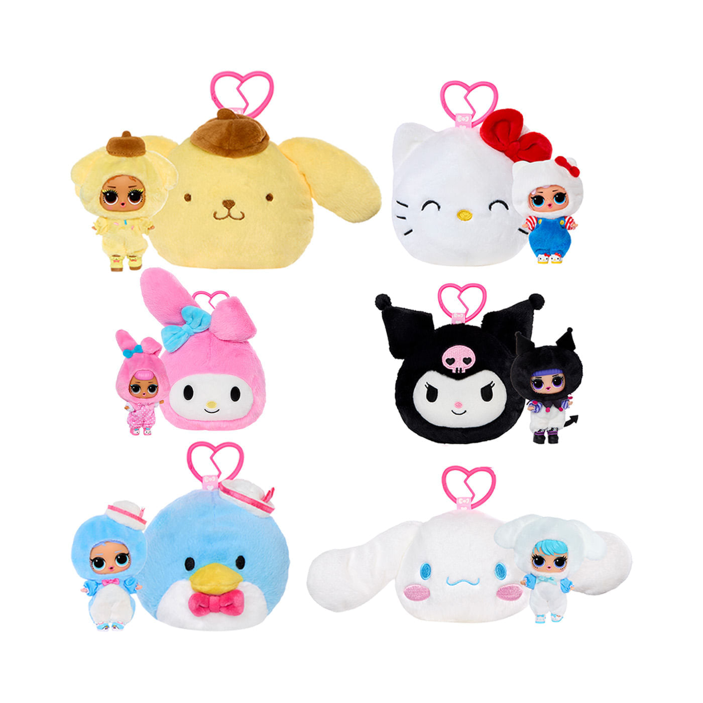 LOL Surprise Peluche Hello Kitty Reversible con Clip img #1
