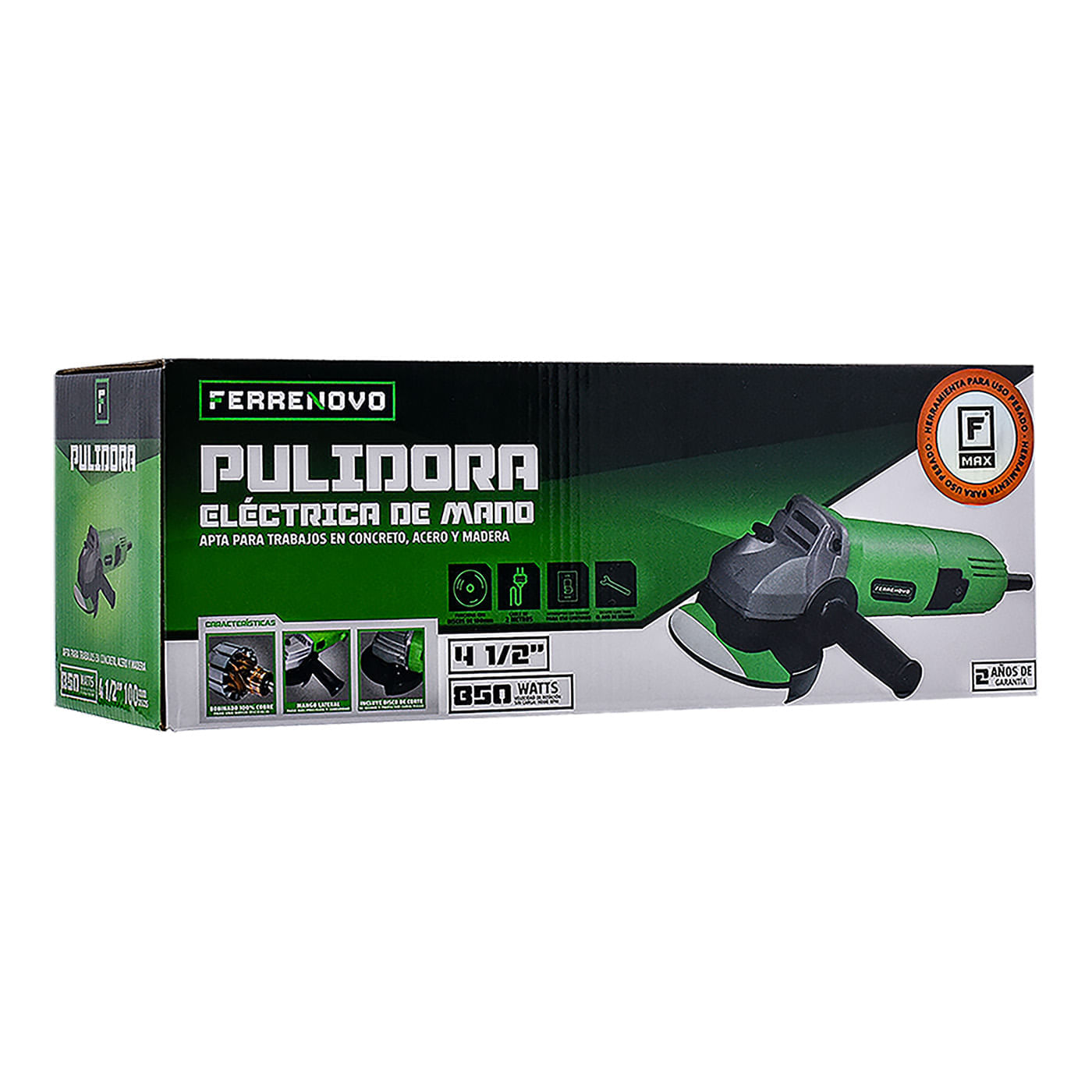 Pulidora 4 1/2" 850 Watts Ferrenovo img #7