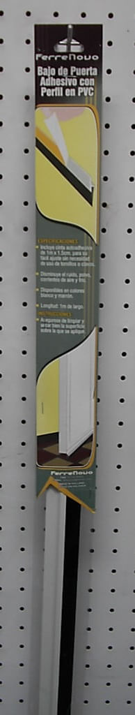 Bajo Puerta Adhesivo Perfil PVC Blanco img #3
