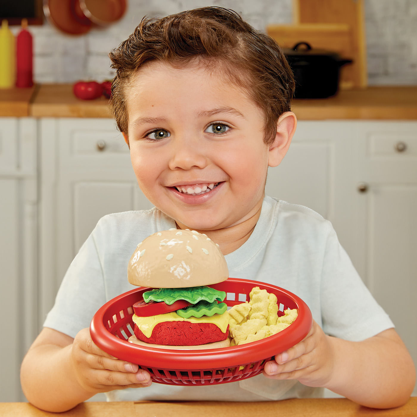 Playset De Masas Moldeables Creative Chefs Cheeseburger And Fries Little Tikes img #7