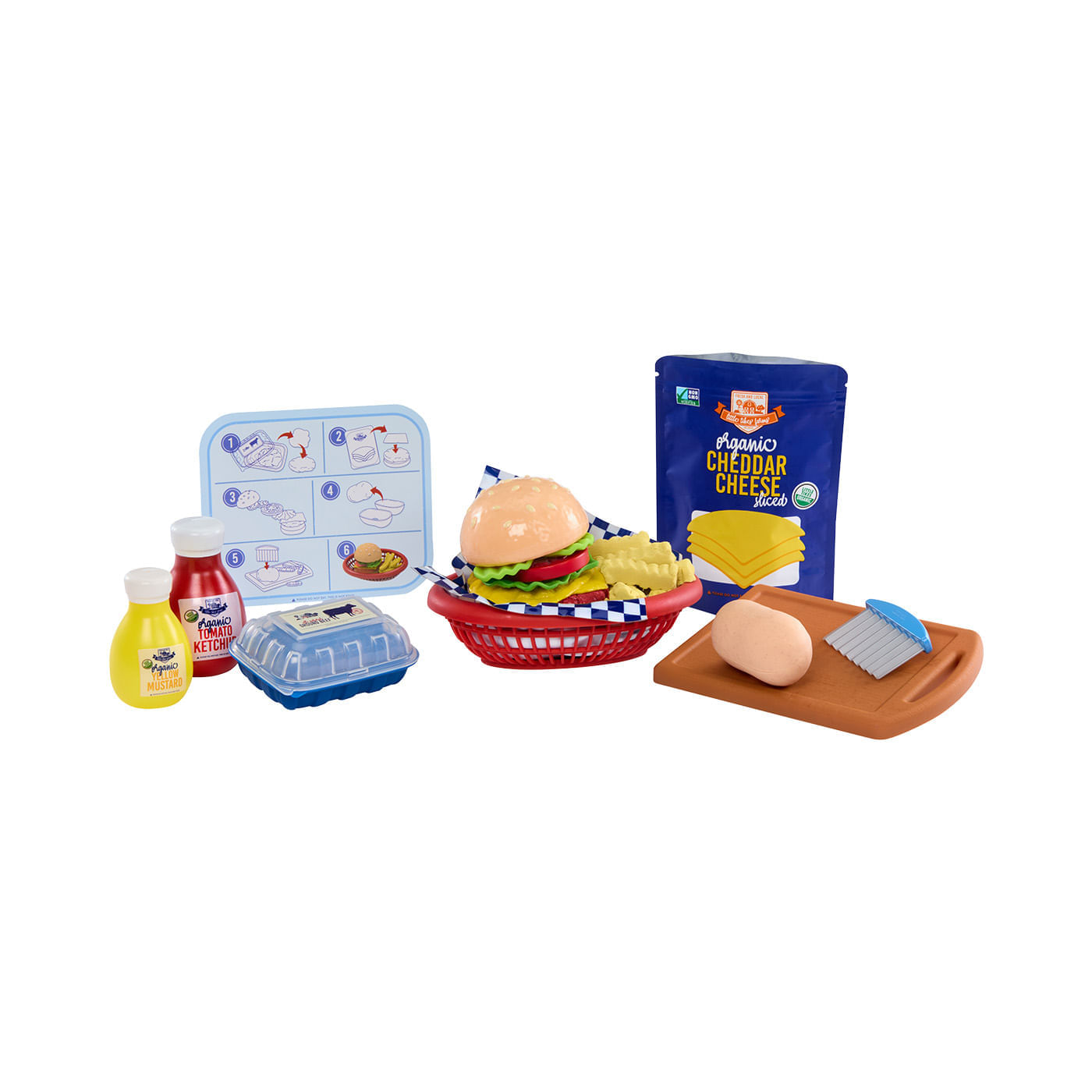 Playset De Masas Moldeables Creative Chefs Cheeseburger And Fries Little Tikes img #2
