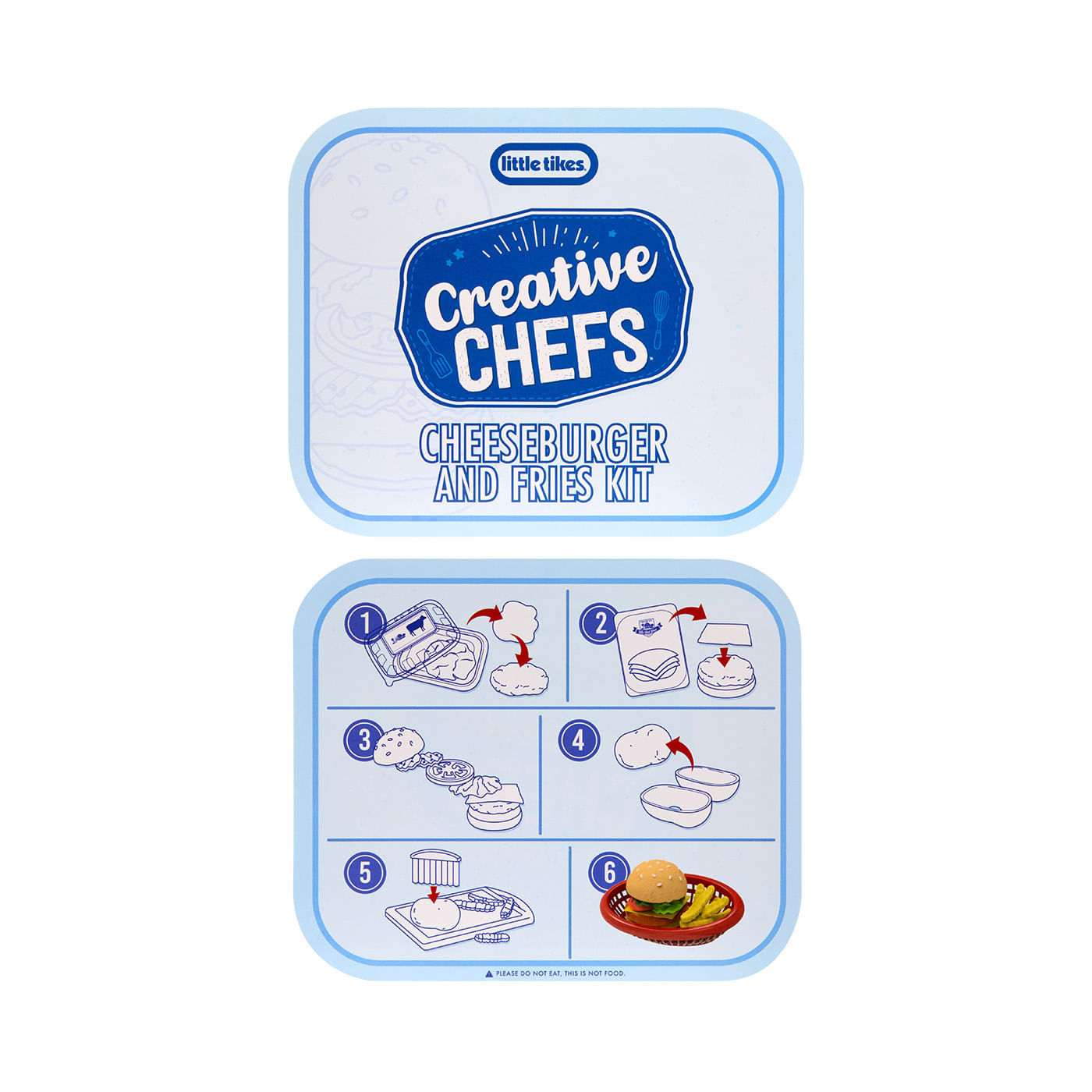 Playset De Masas Moldeables Creative Chefs Cheeseburger And Fries Little Tikes img #6