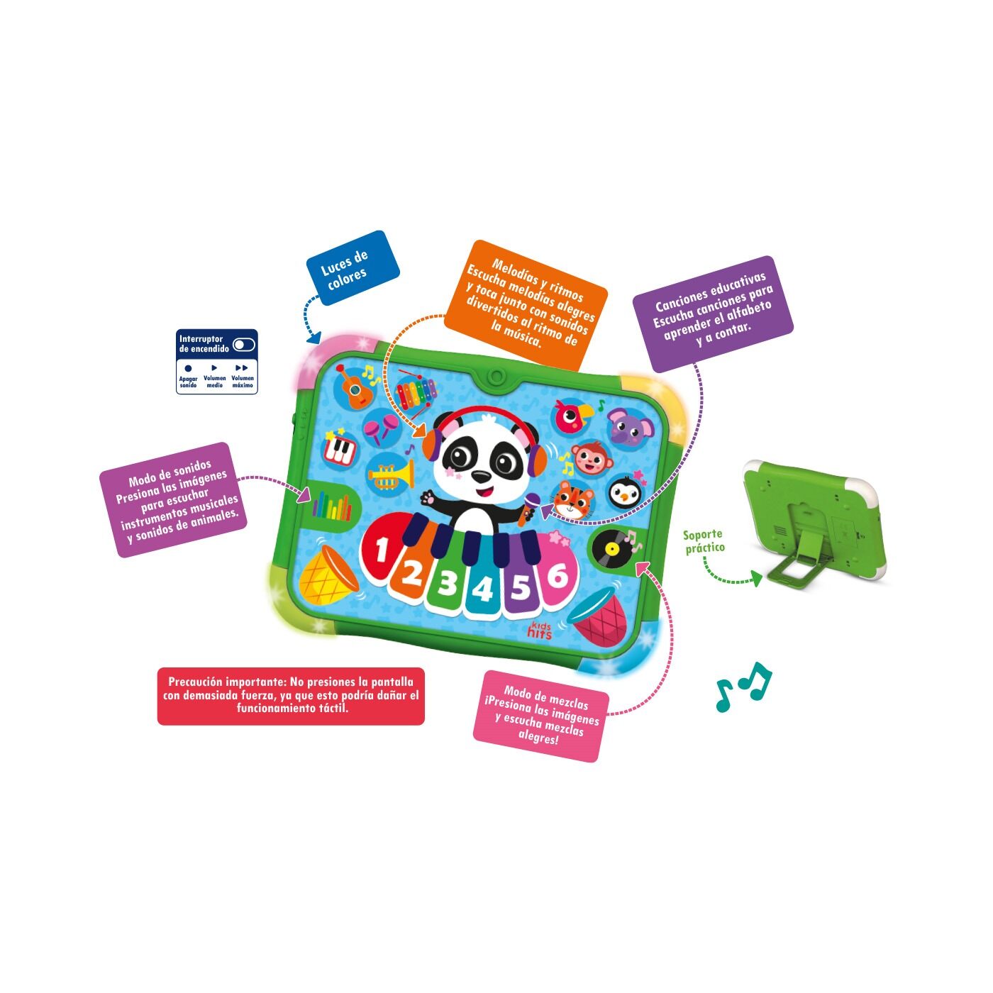 Tableta Interactiva Musical para Bebé Kids Hits img #5
