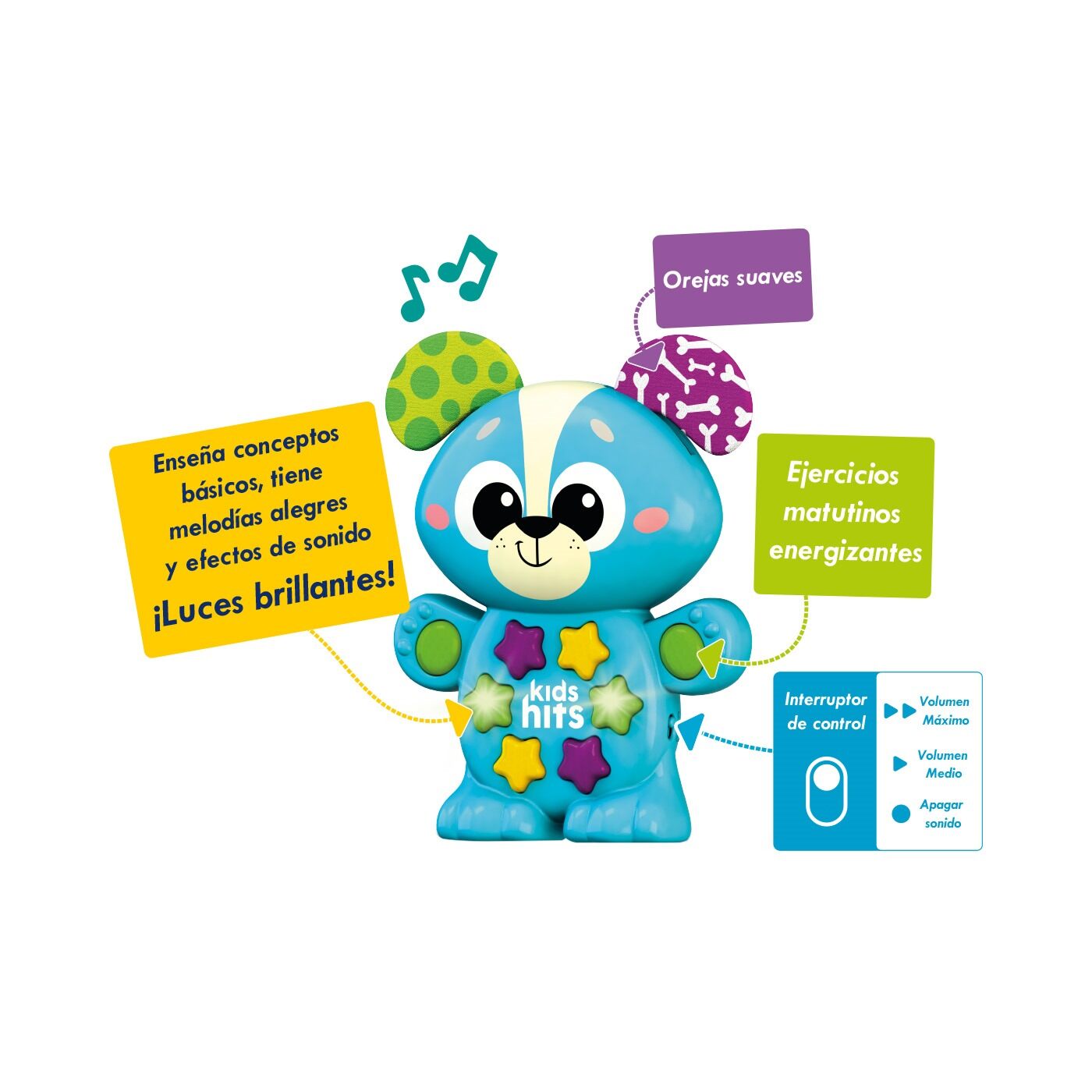 Oso Musical Interactivo con Sonidos Kids Hits img #4
