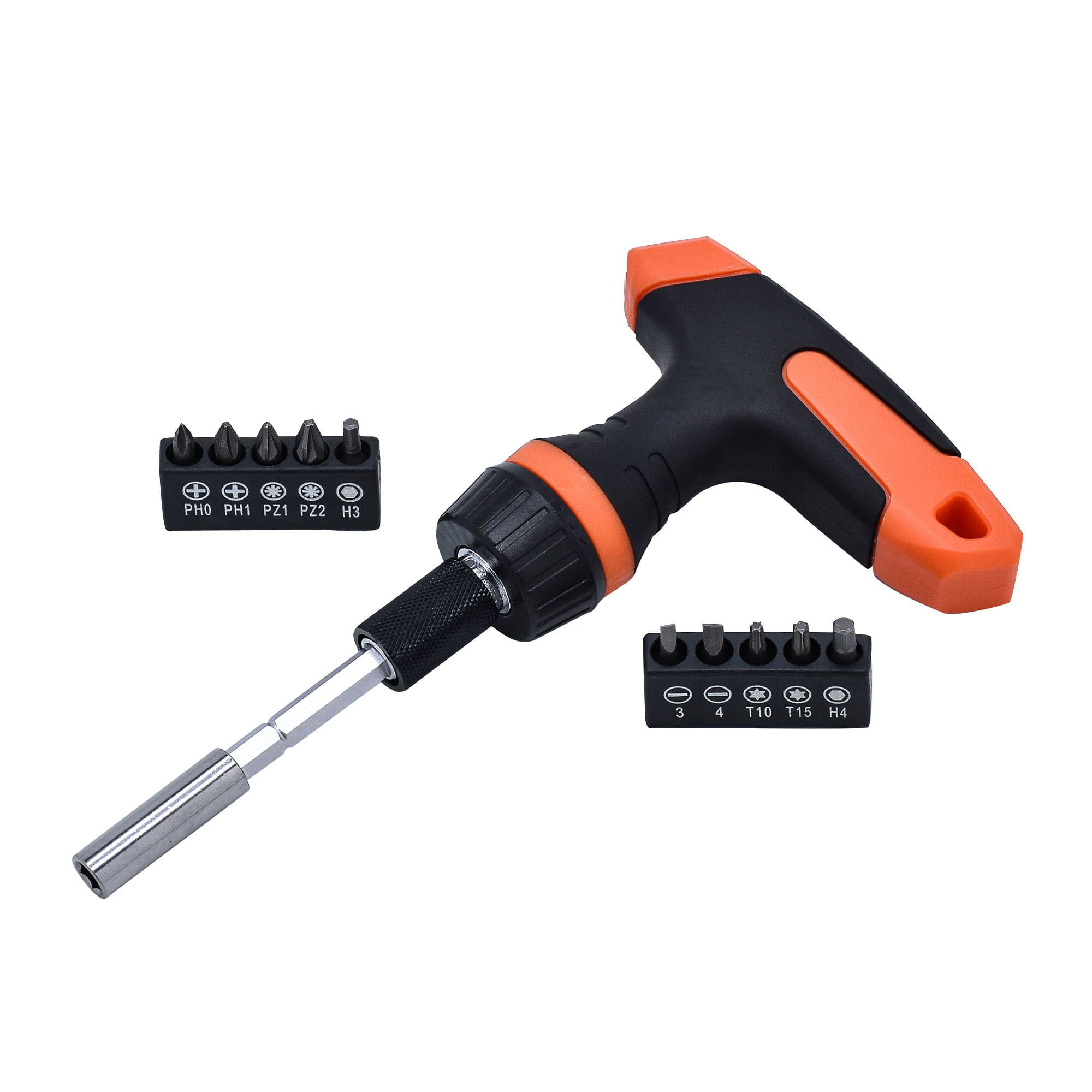 set Destornillador Con  10 Puntas intercambiables  Mango en T Ferrenovo Max img #1